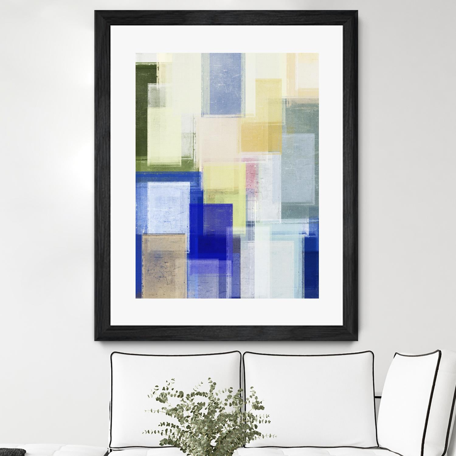 Next Time by Jenn Jorgensen on GIANT ART - blue abstract
