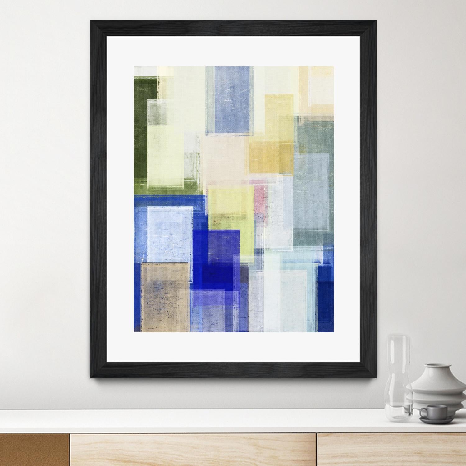 Next Time by Jenn Jorgensen on GIANT ART - blue abstract