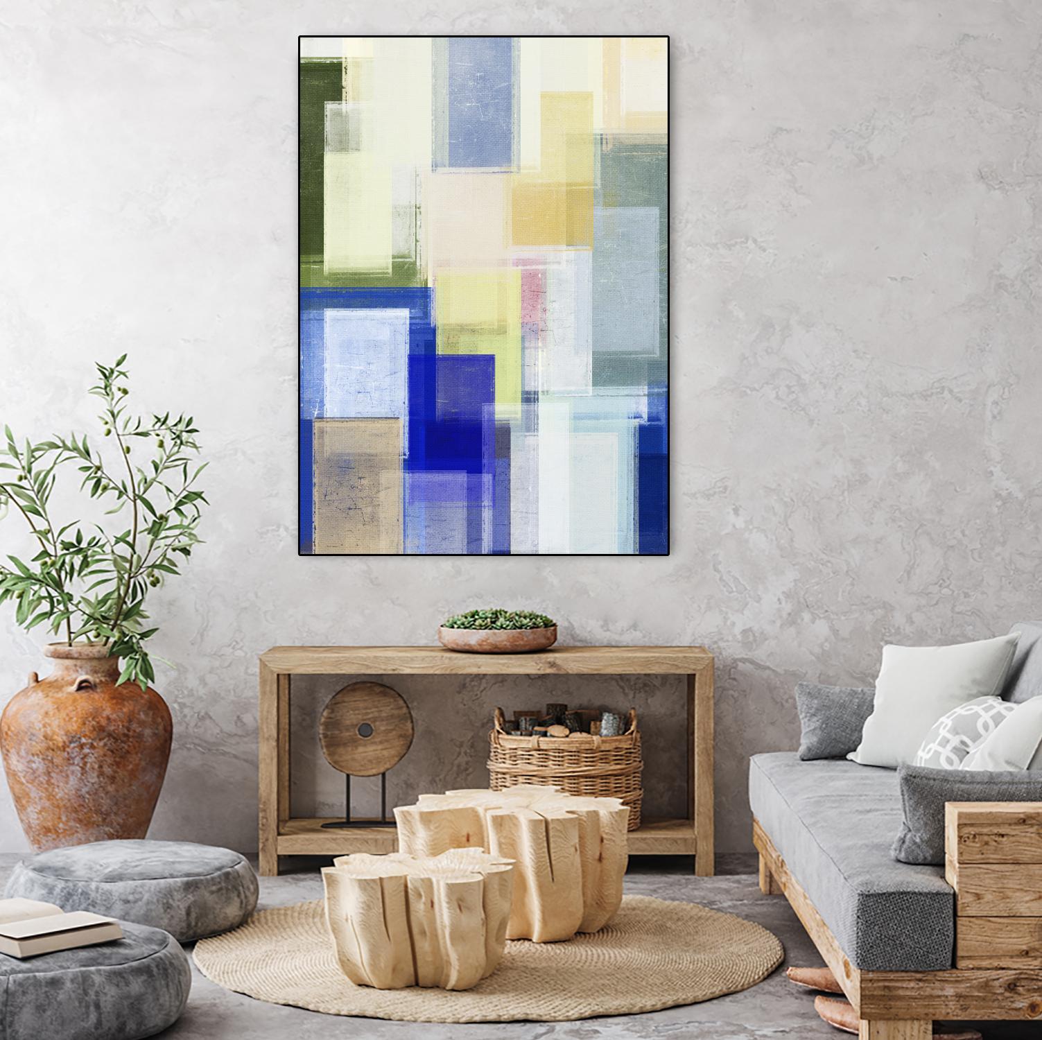 Next Time by Jenn Jorgensen on GIANT ART - blue abstract