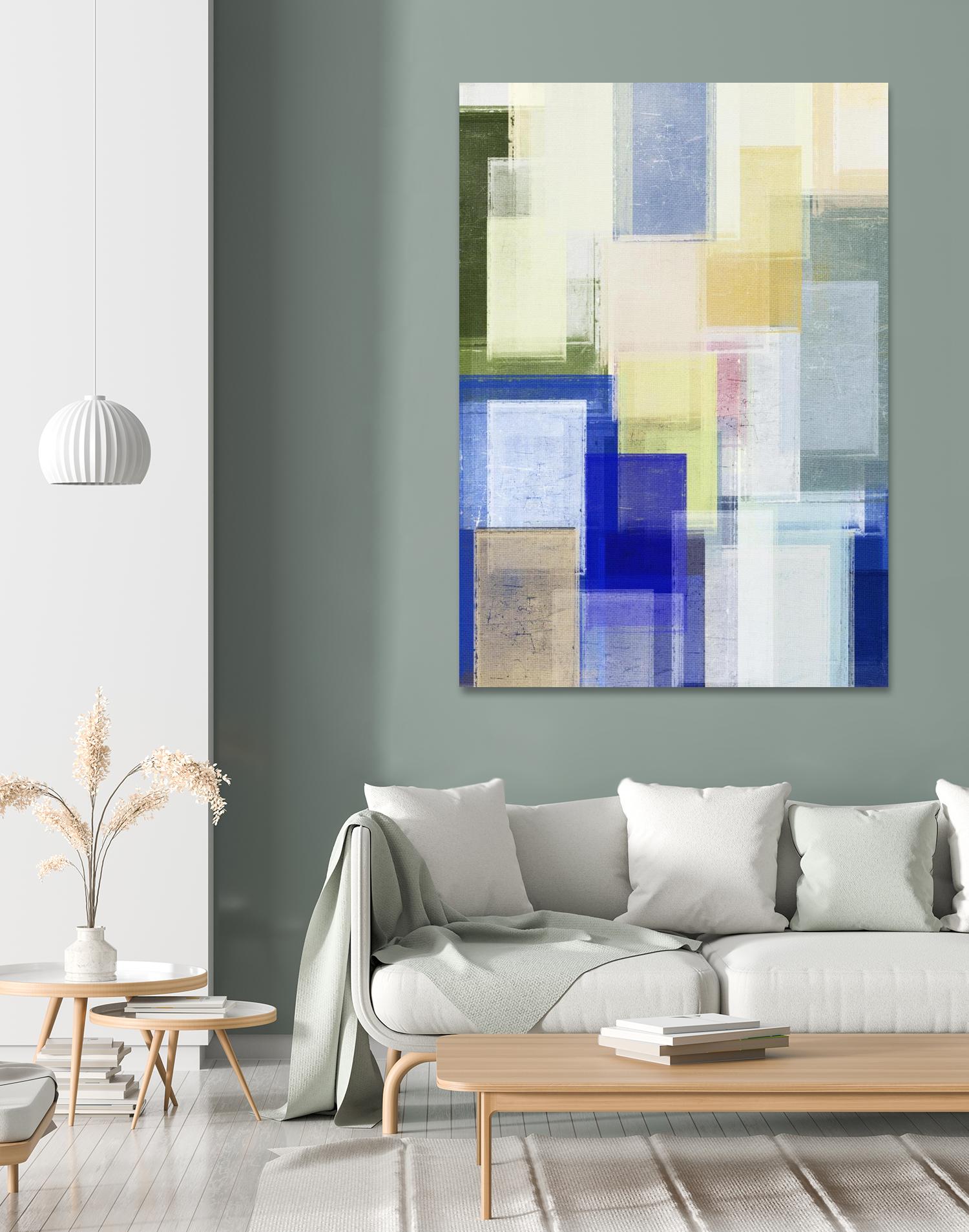 Next Time by Jenn Jorgensen on GIANT ART - blue abstract