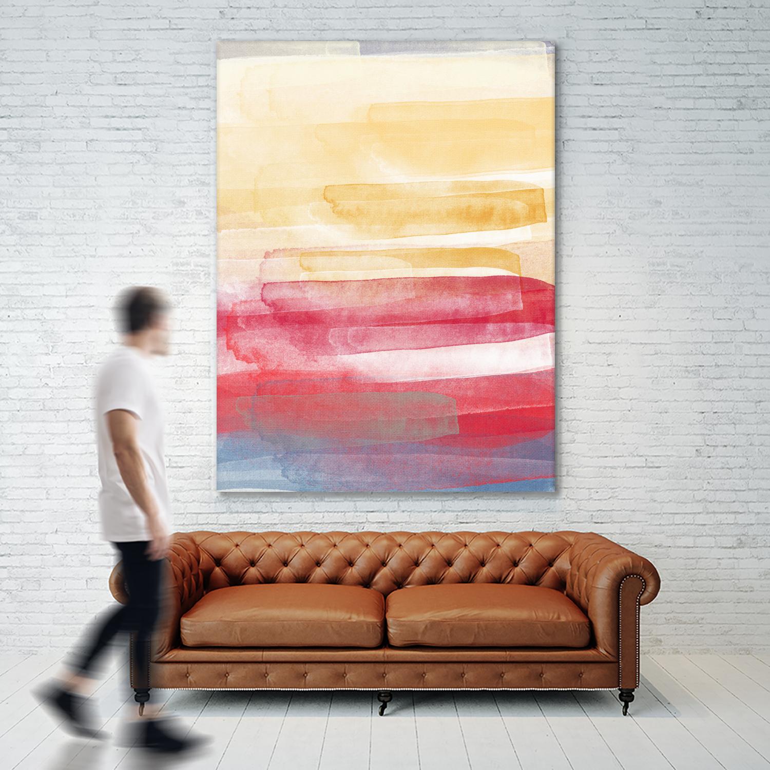 A Little More by Jenn Jorgensen on GIANT ART - yellow abstract