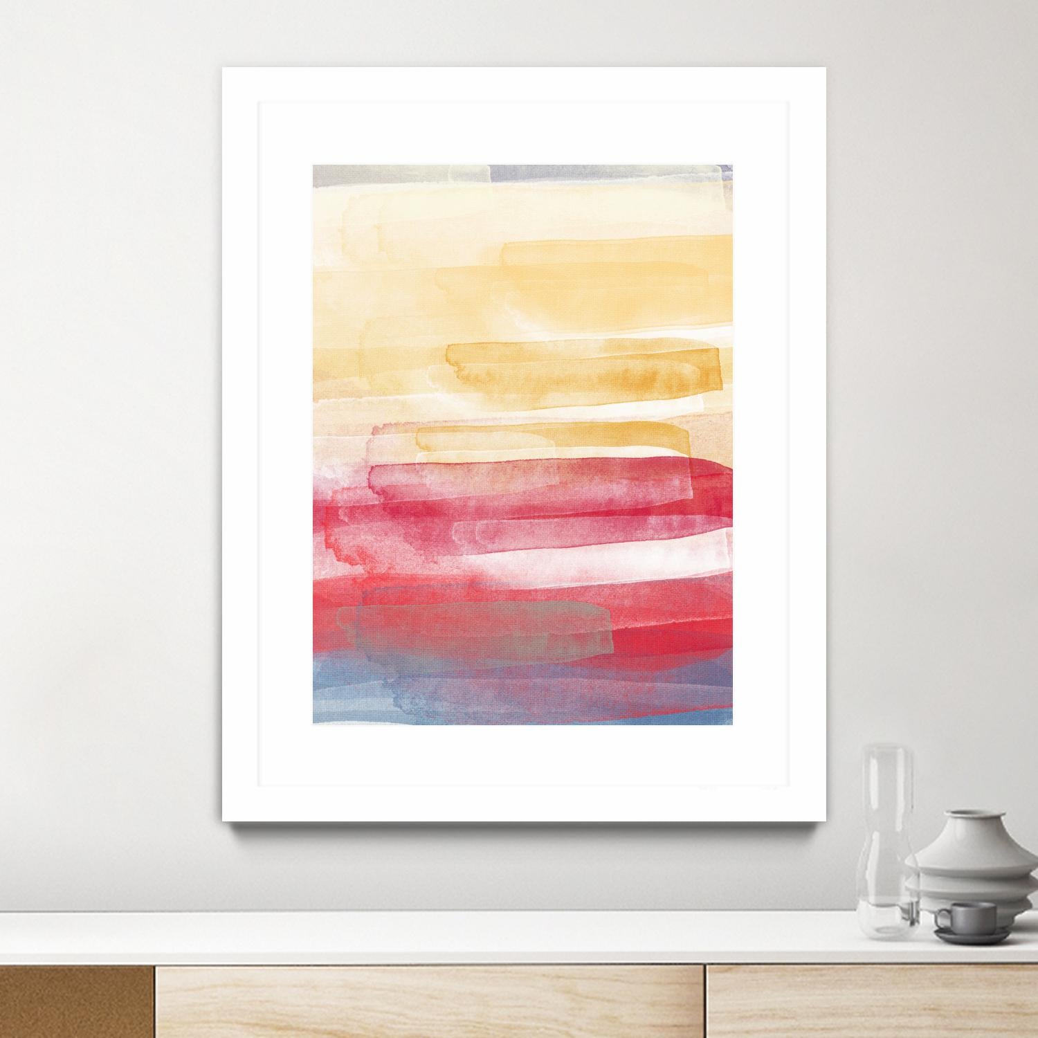 A Little More by Jenn Jorgensen on GIANT ART - yellow abstract
