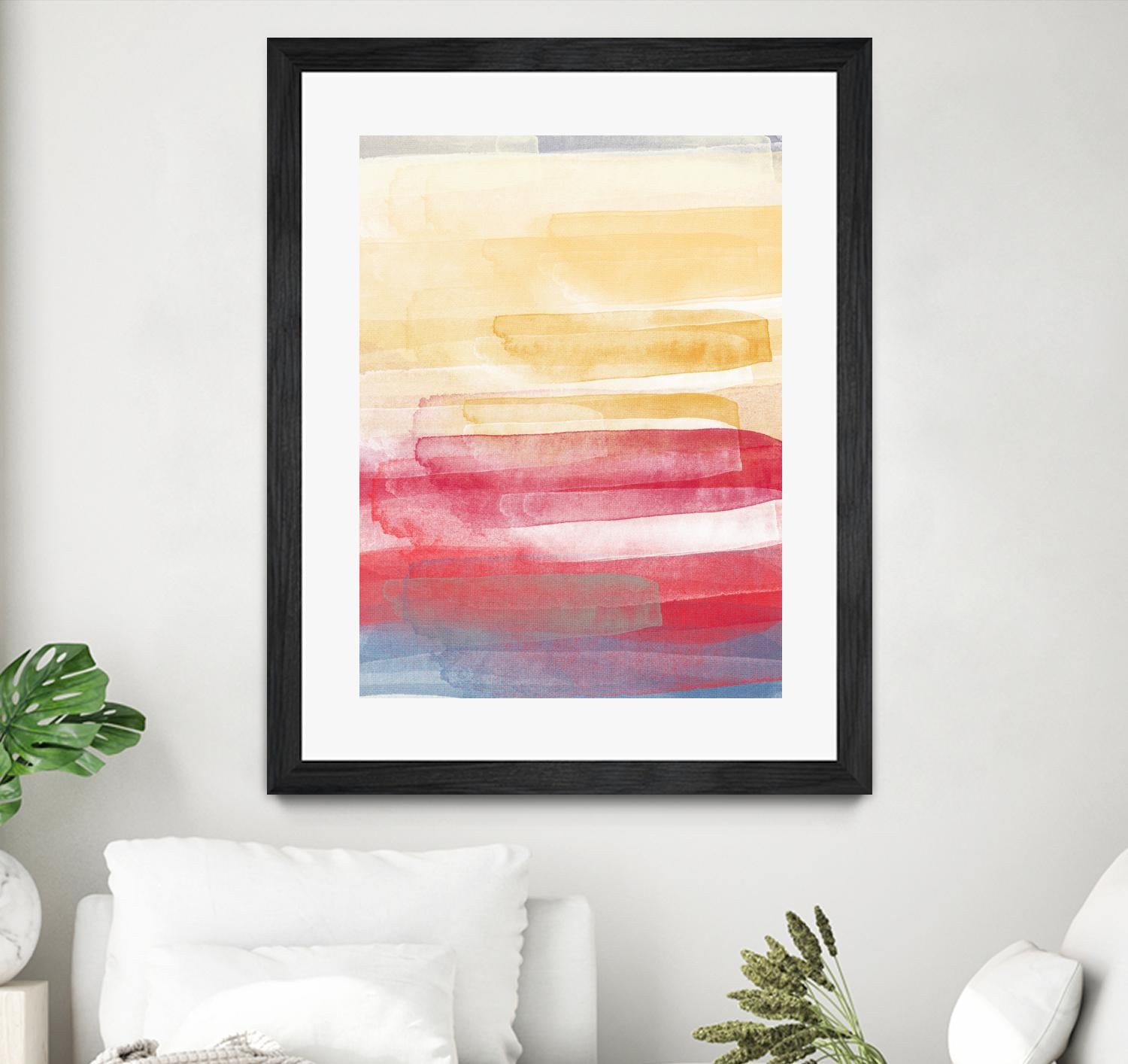 A Little More by Jenn Jorgensen on GIANT ART - yellow abstract