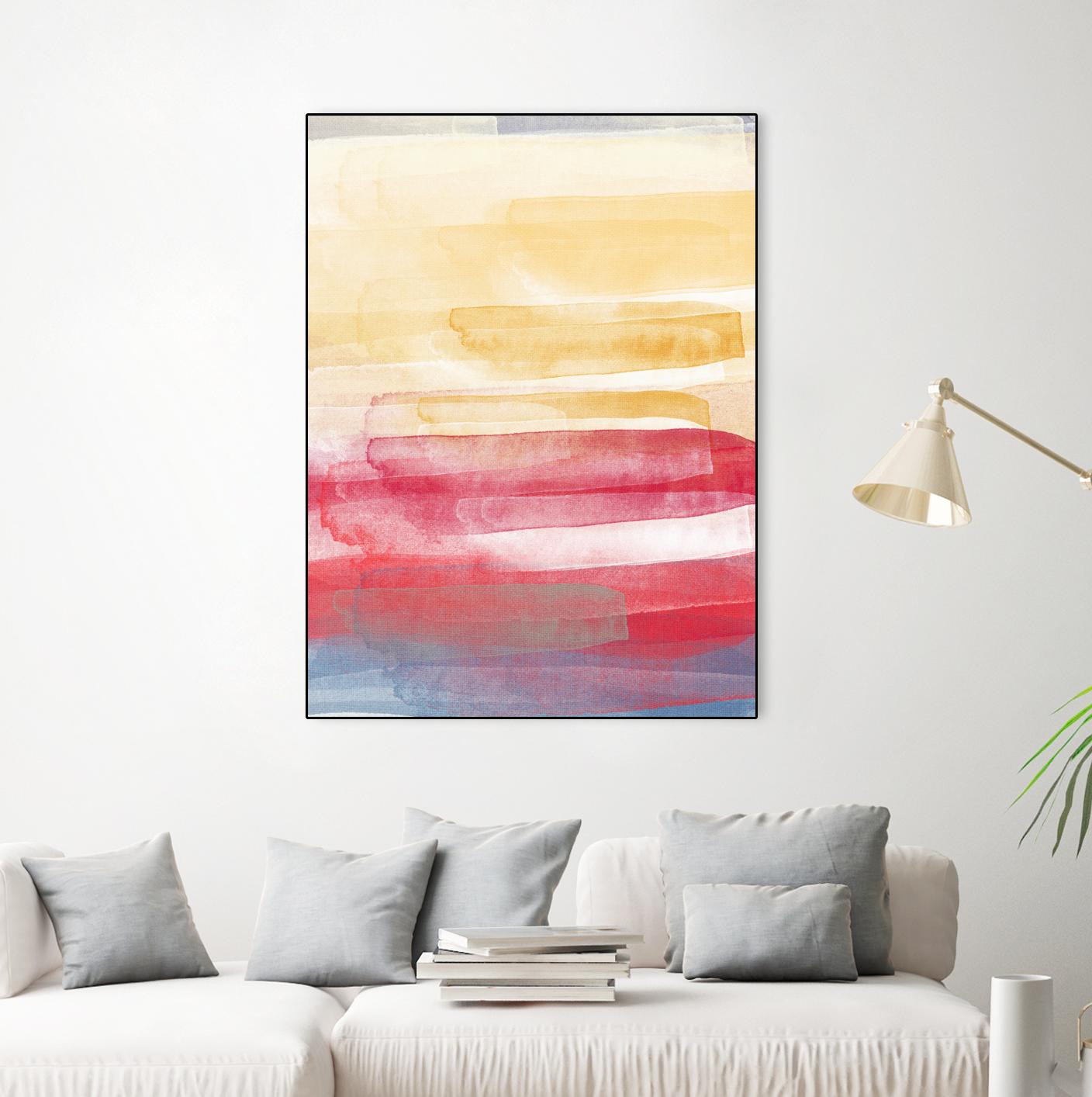 A Little More by Jenn Jorgensen on GIANT ART - yellow abstract