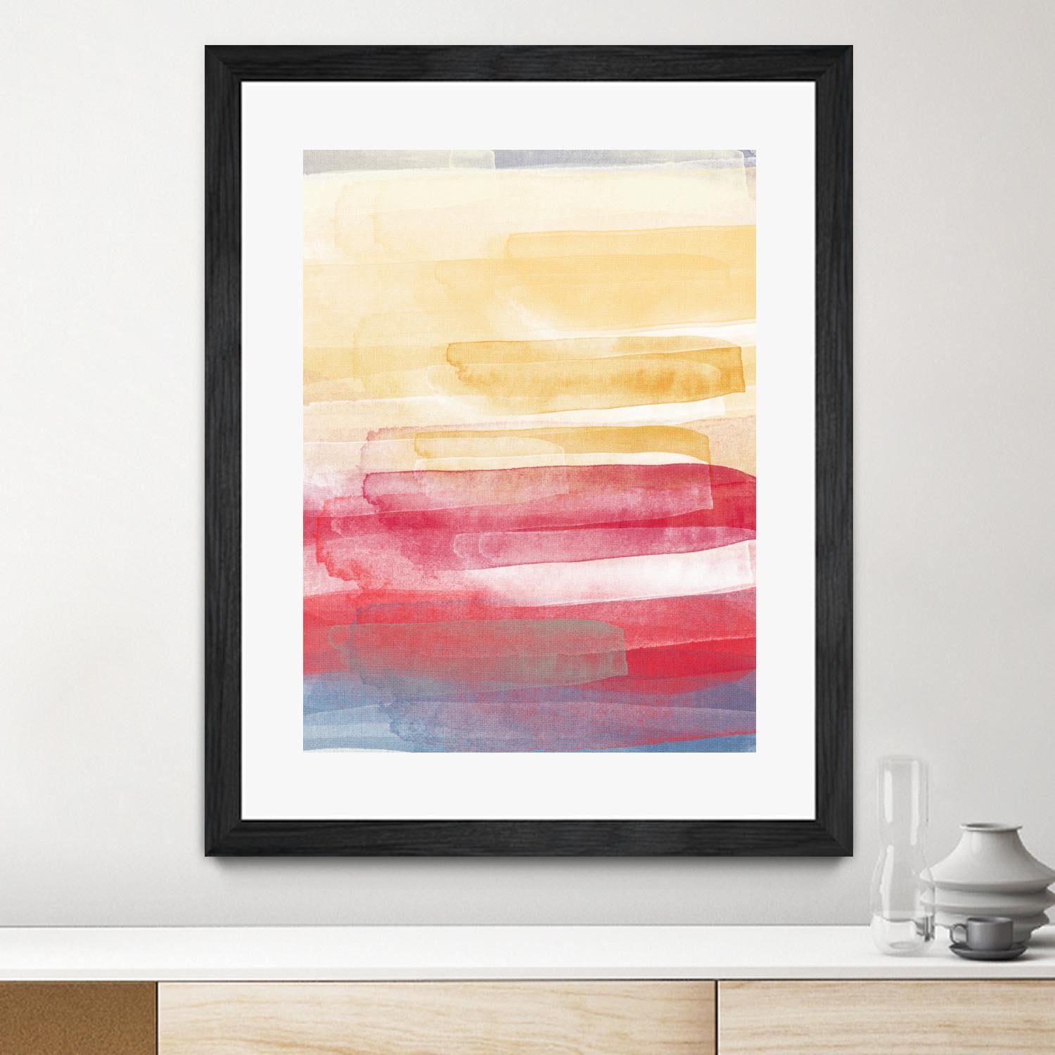 A Little More by Jenn Jorgensen on GIANT ART - yellow abstract