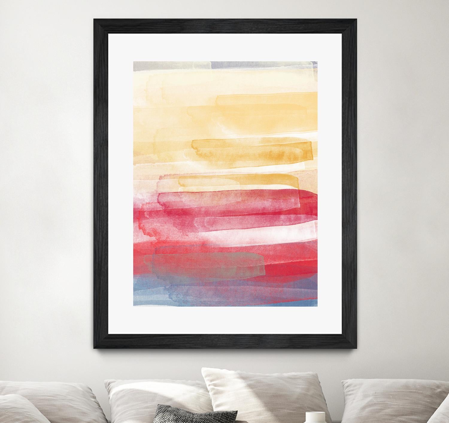 A Little More by Jenn Jorgensen on GIANT ART - yellow abstract