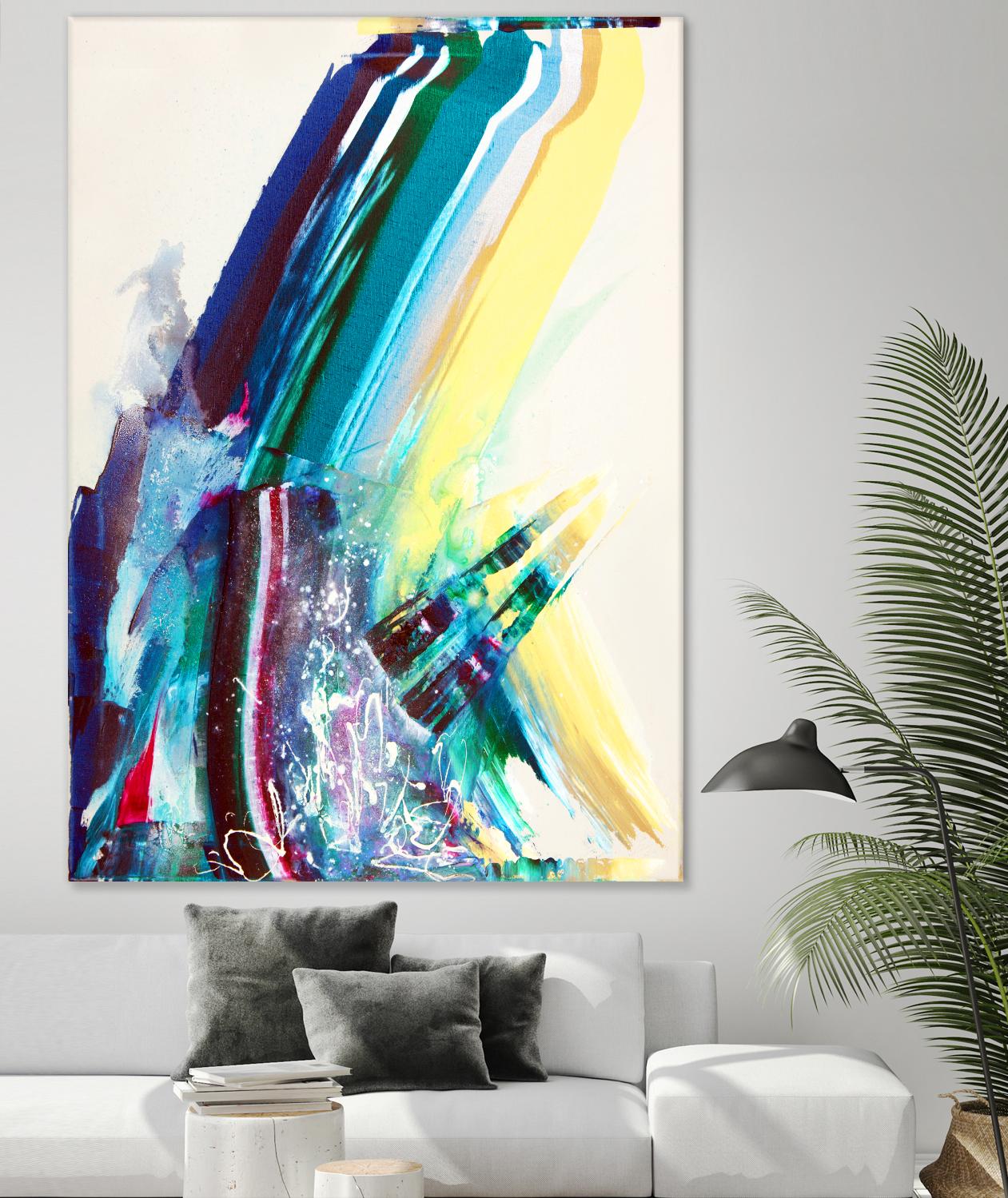 Titan by Joan Marie on GIANT ART - yellow abstract