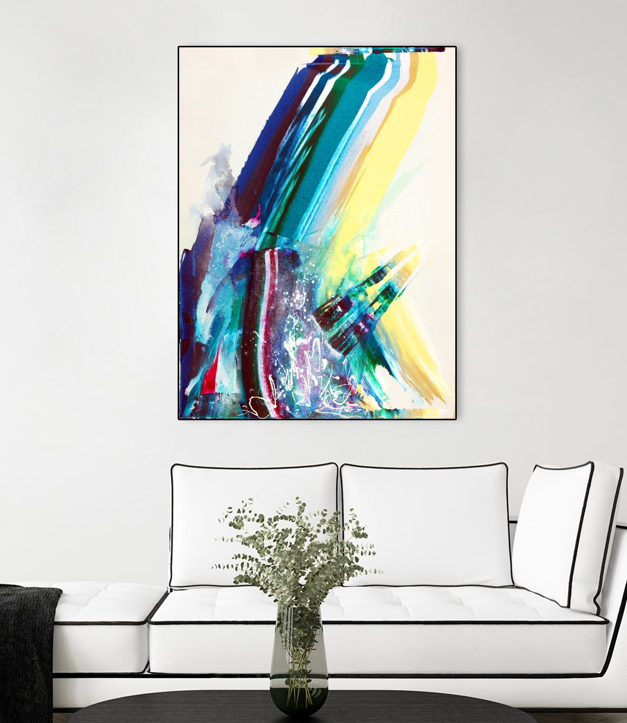 Titan by Joan Marie on GIANT ART - yellow abstract