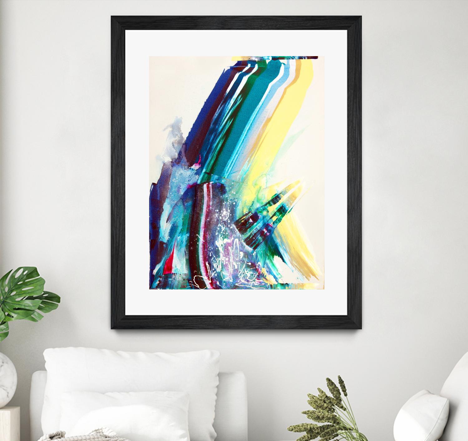 Titan by Joan Marie on GIANT ART - yellow abstract