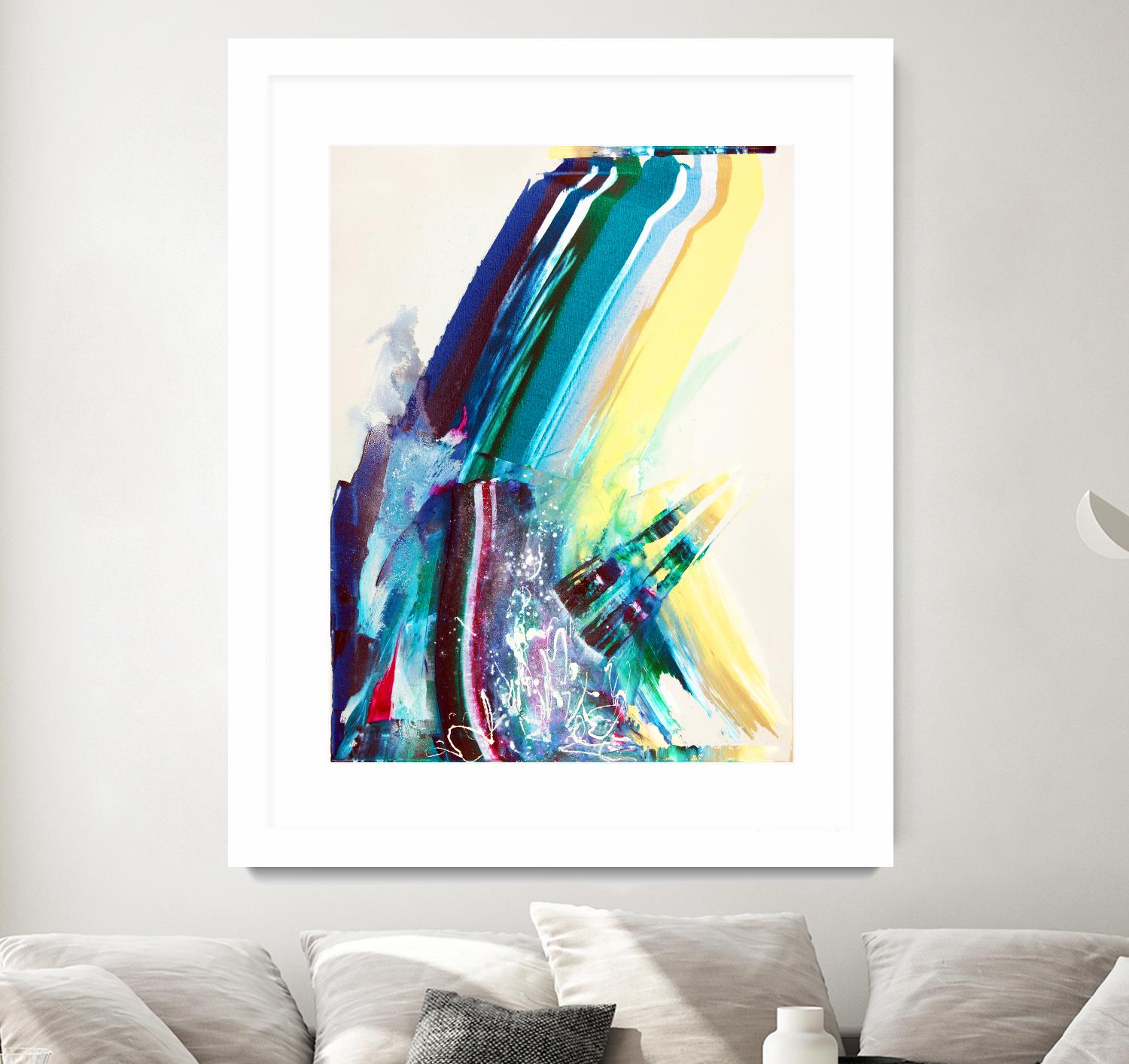 Titan by Joan Marie on GIANT ART - yellow abstract