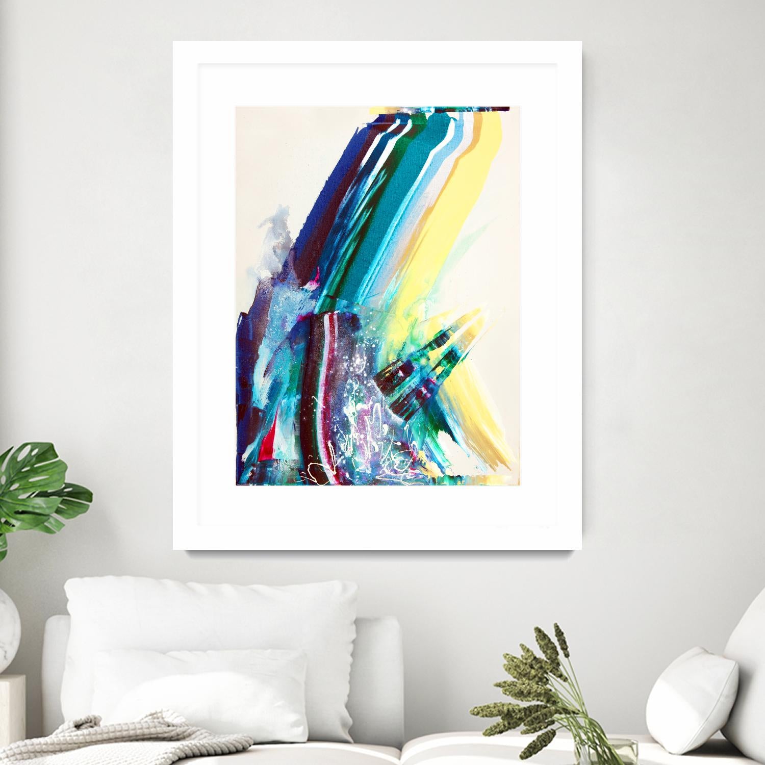 Titan by Joan Marie on GIANT ART - yellow abstract