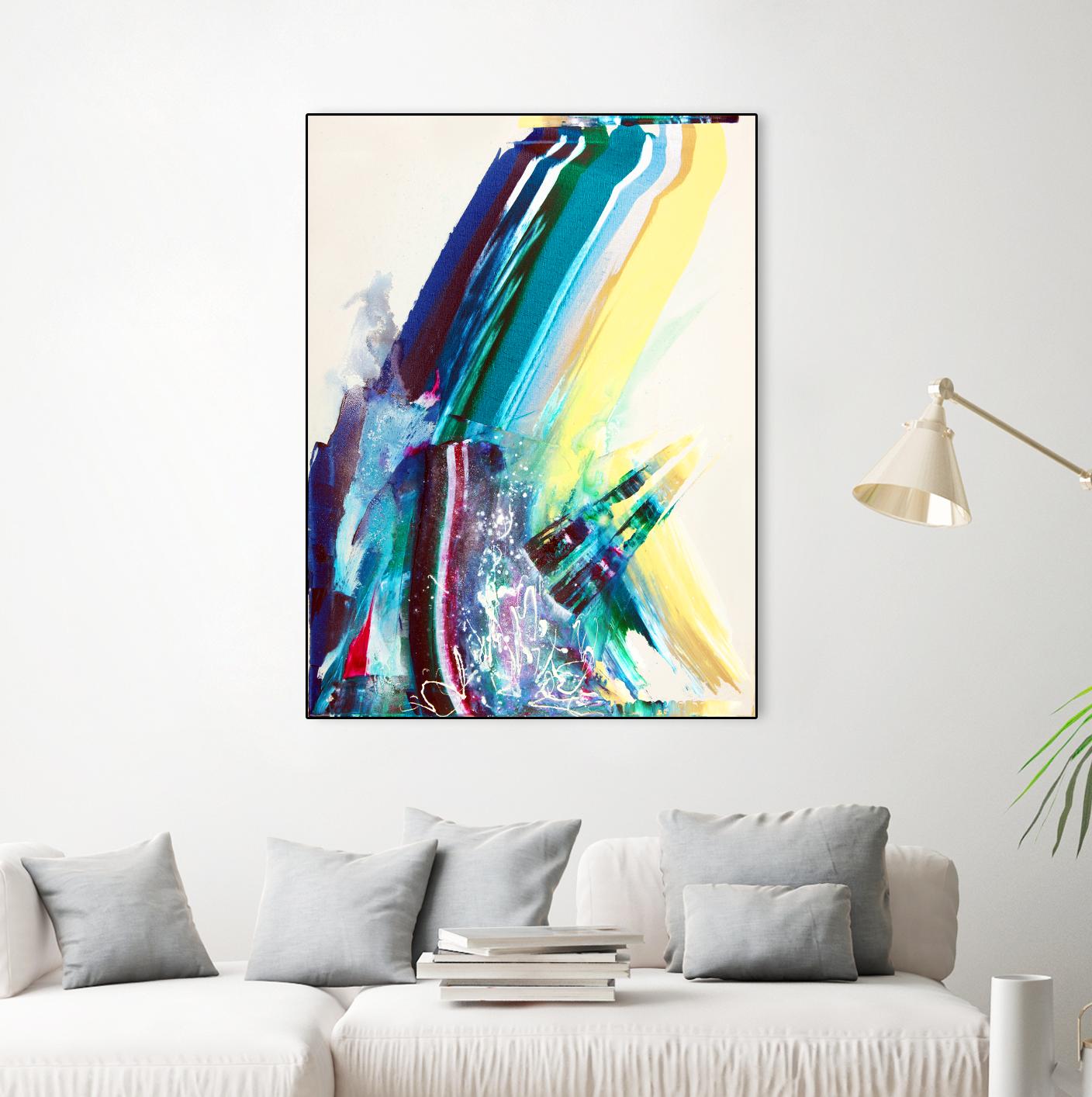 Titan by Joan Marie on GIANT ART - yellow abstract