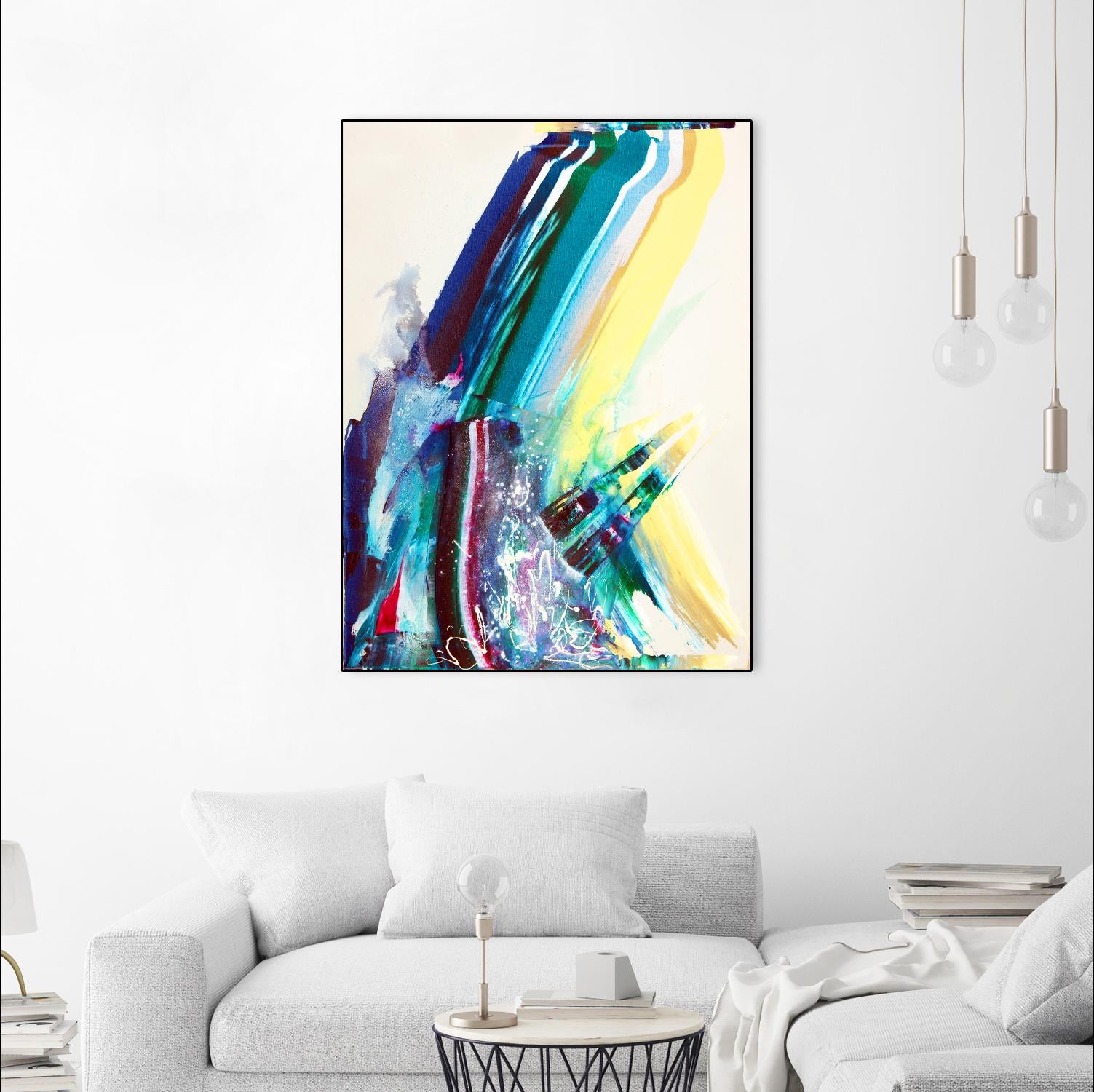 Titan by Joan Marie on GIANT ART - yellow abstract