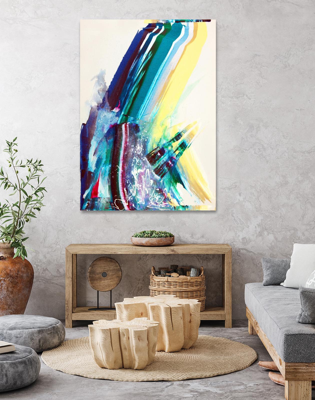 Titan by Joan Marie on GIANT ART - yellow abstract