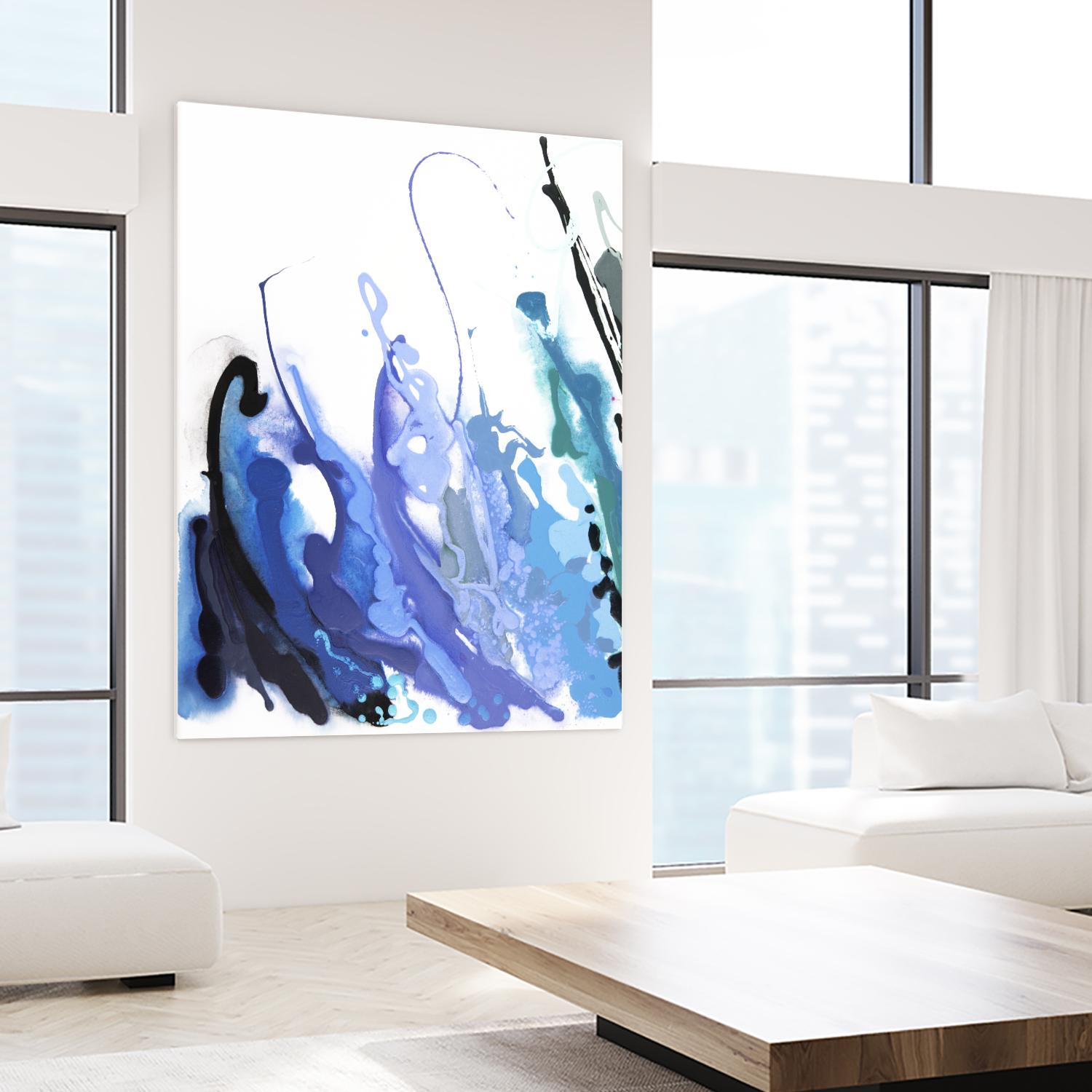 Reaching for the Sky by Joan Marie on GIANT ART - purple abstract