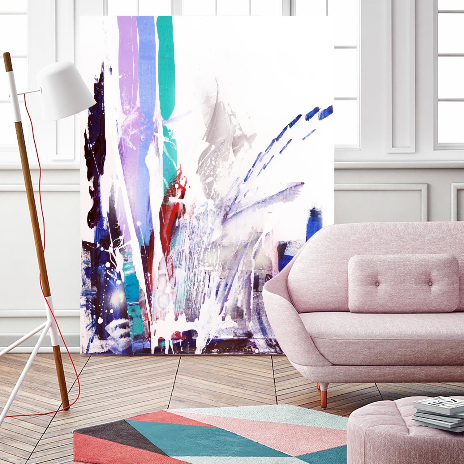 Orca by Joan Marie on GIANT ART - blue abstract