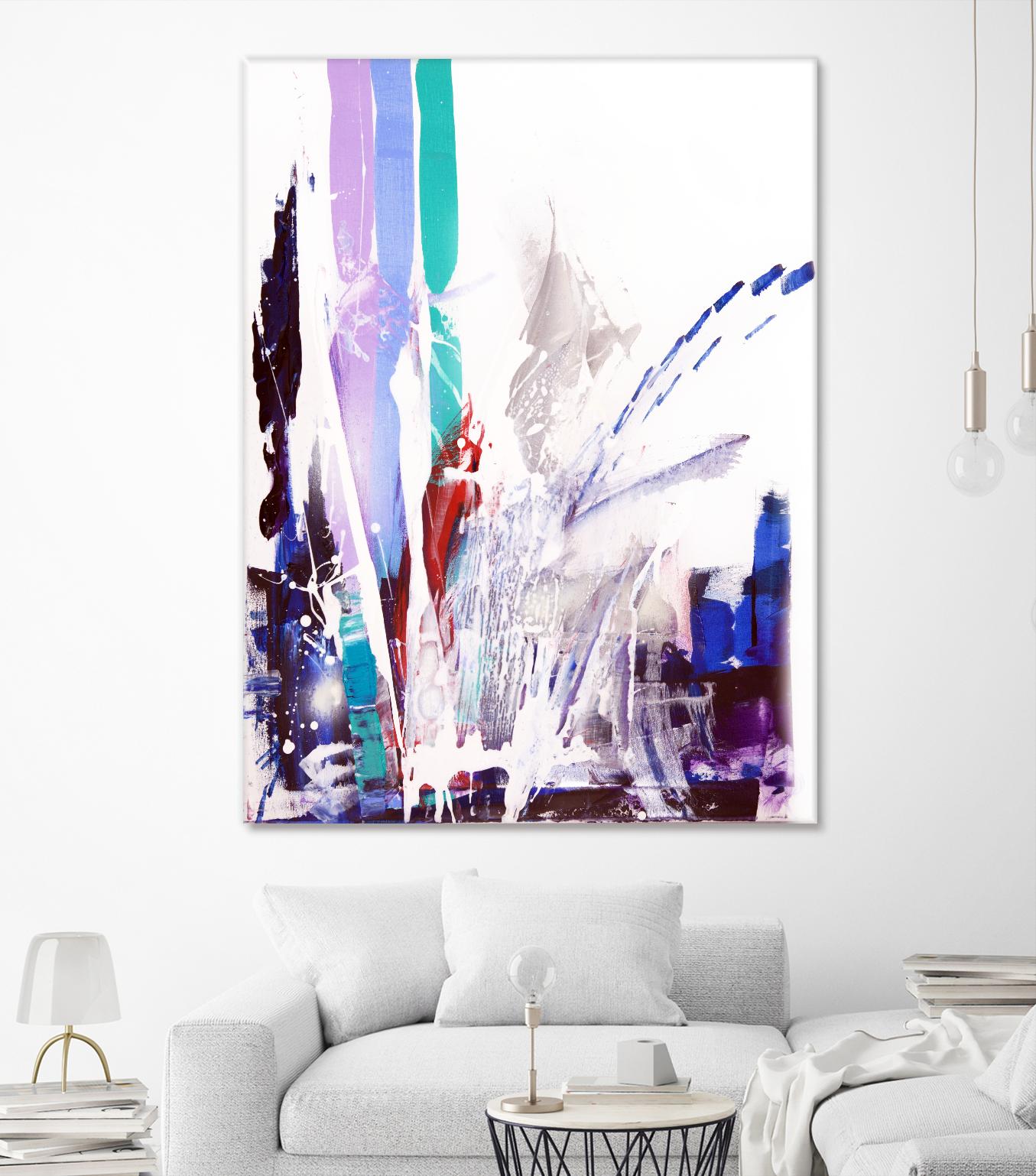 Orca by Joan Marie on GIANT ART - blue abstract