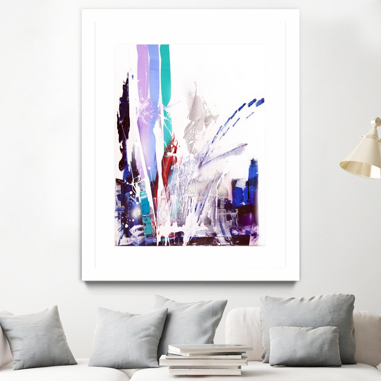 Orca by Joan Marie on GIANT ART - blue abstract