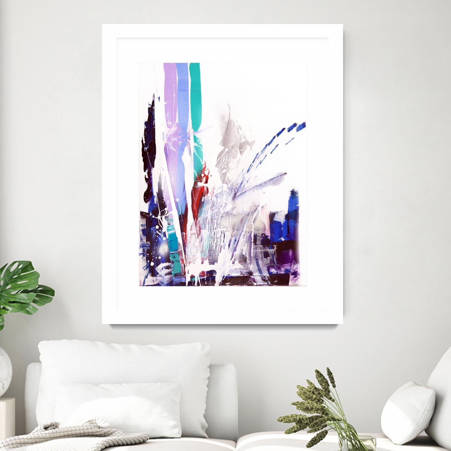 Orca by Joan Marie on GIANT ART - blue abstract