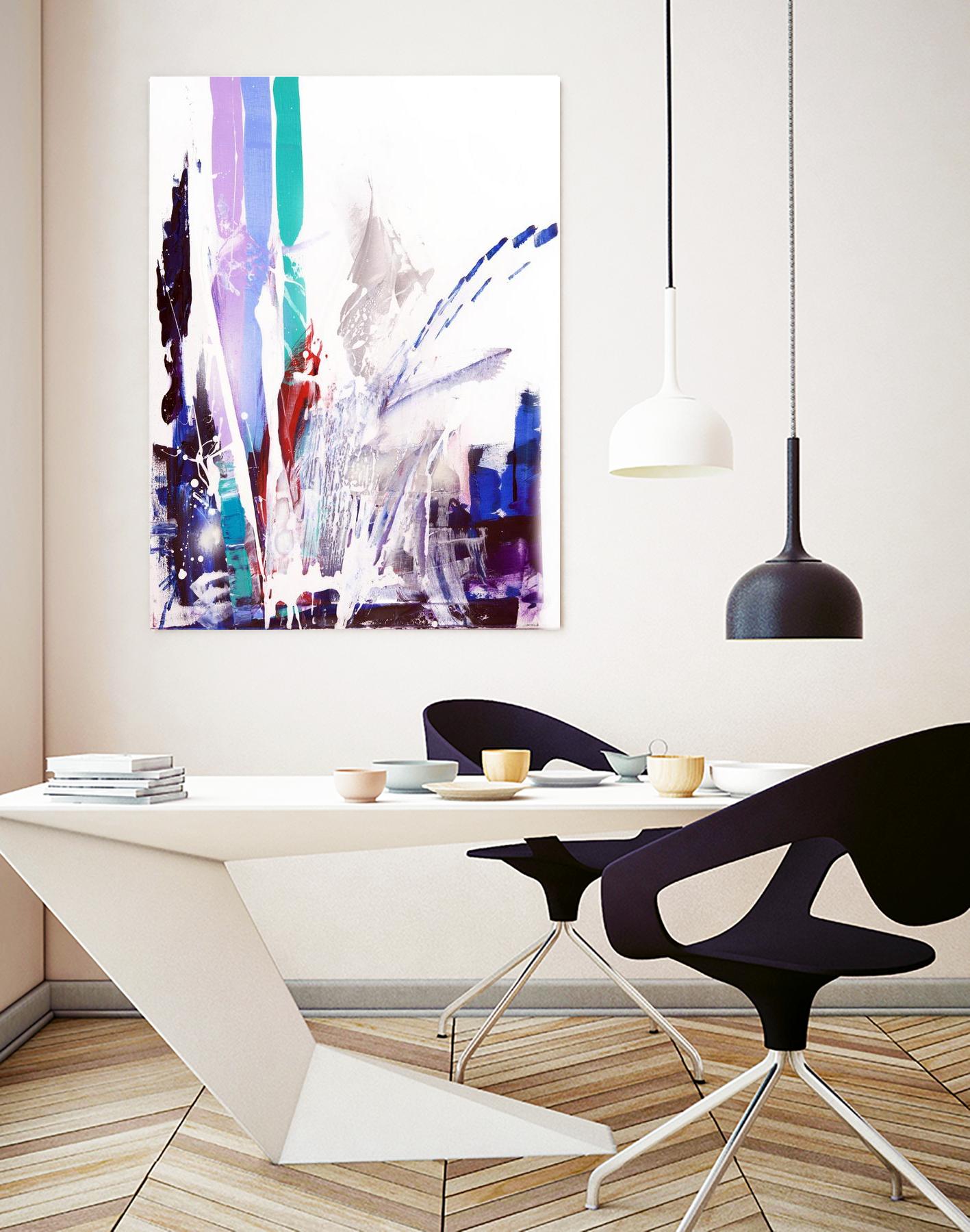 Orca by Joan Marie on GIANT ART - blue abstract