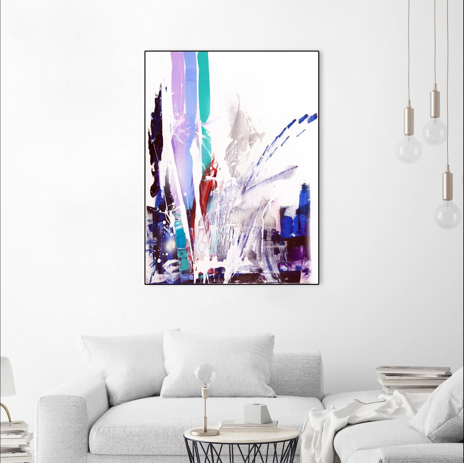 Orca by Joan Marie on GIANT ART - blue abstract