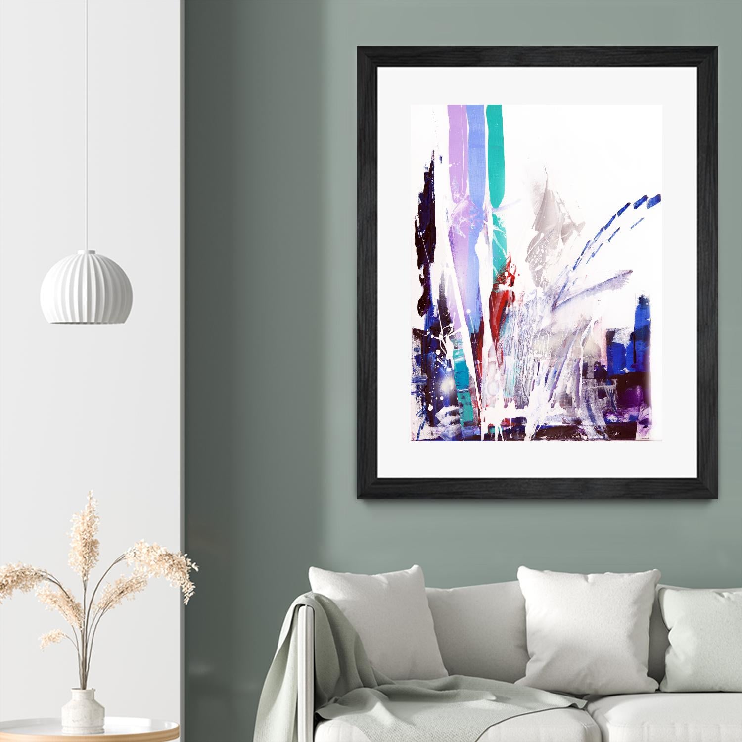 Orca by Joan Marie on GIANT ART - blue abstract