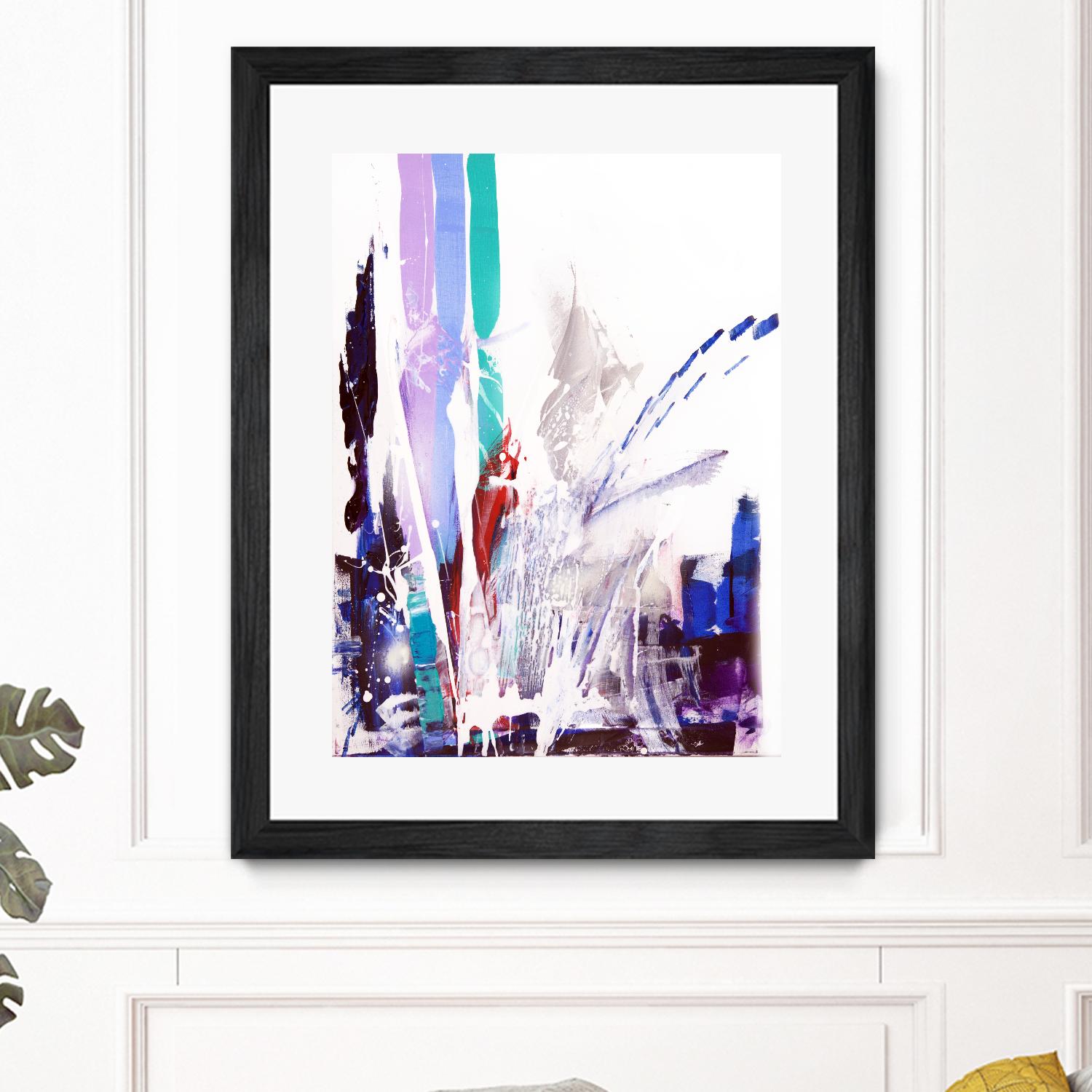 Orca by Joan Marie on GIANT ART - blue abstract