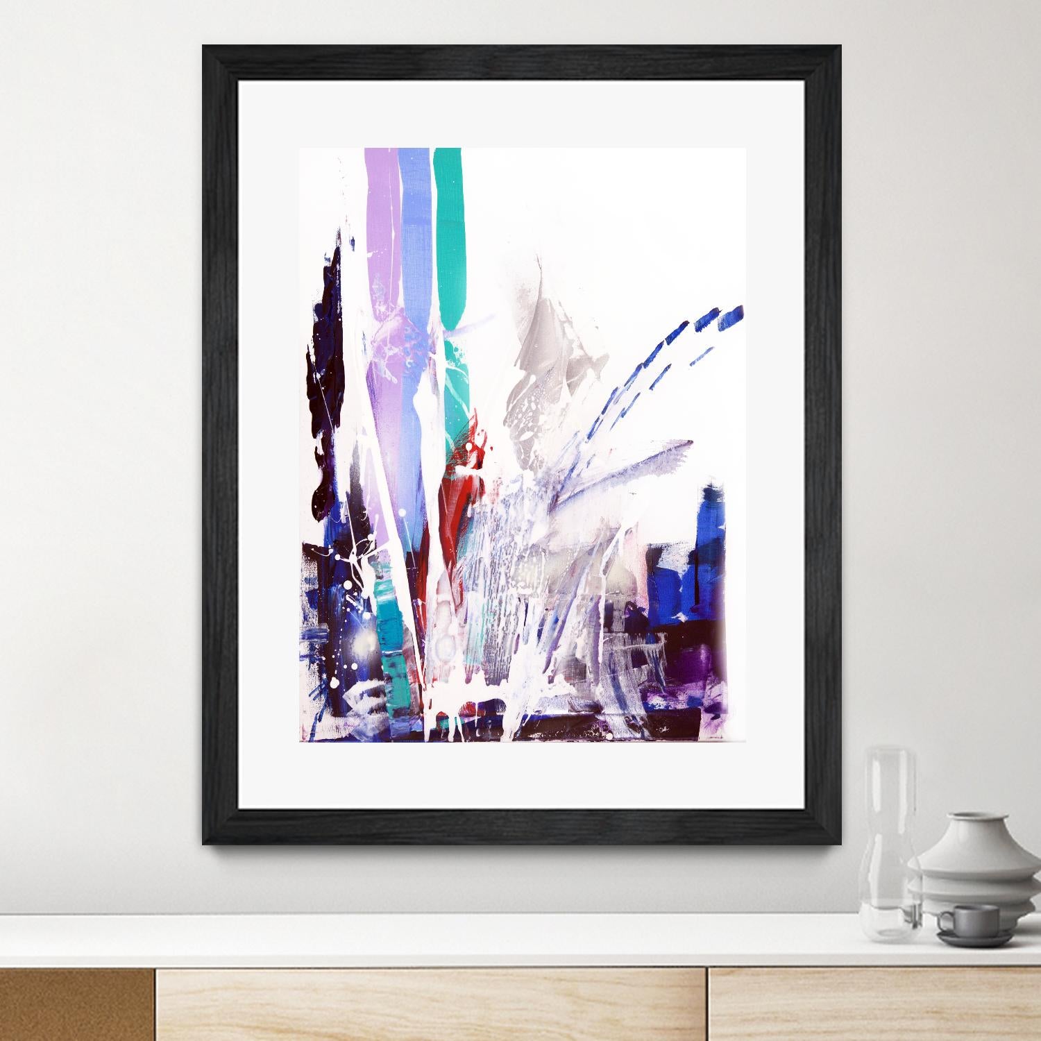 Orca by Joan Marie on GIANT ART - blue abstract