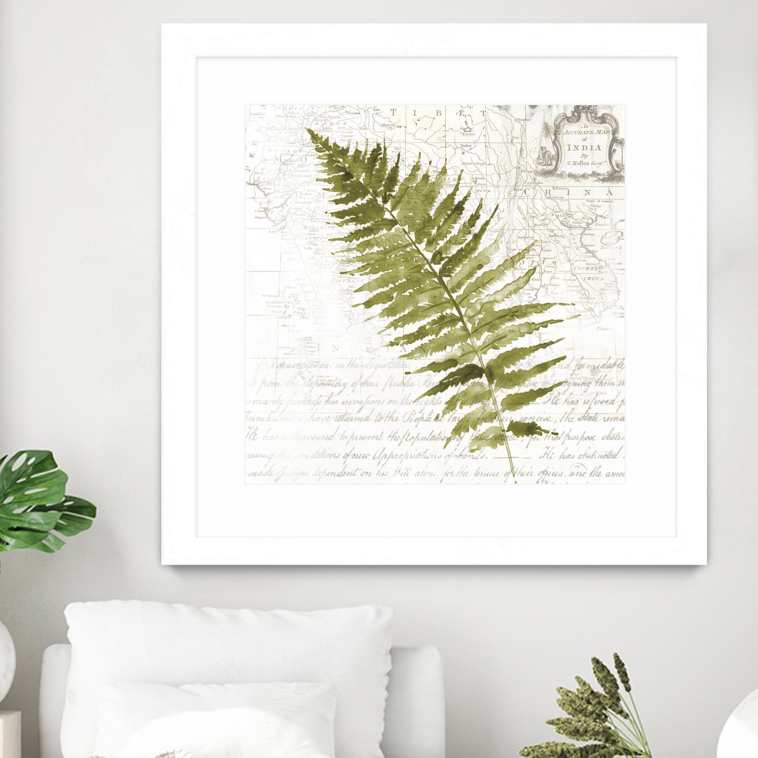 Fern II by Asia Jensen on GIANT ART - green botany
