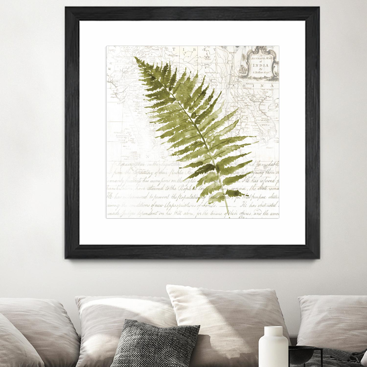 Fern II by Asia Jensen on GIANT ART - green botany