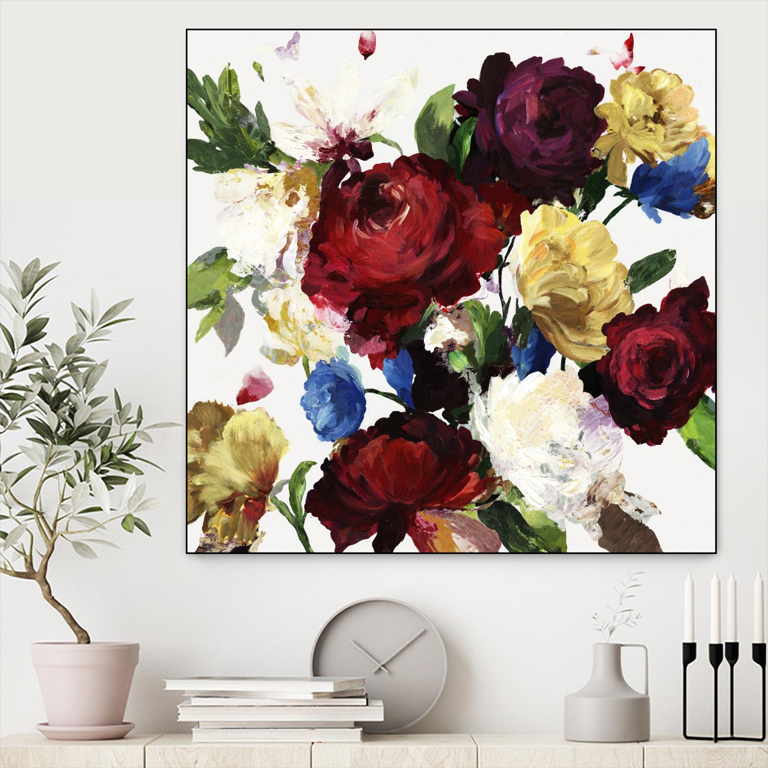 Autumn Floral by Asia Jensen on GIANT ART - white floral