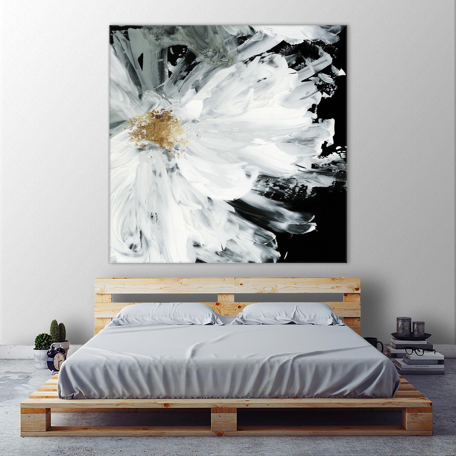 Black Peony by Asia Jensen on GIANT ART - white floral