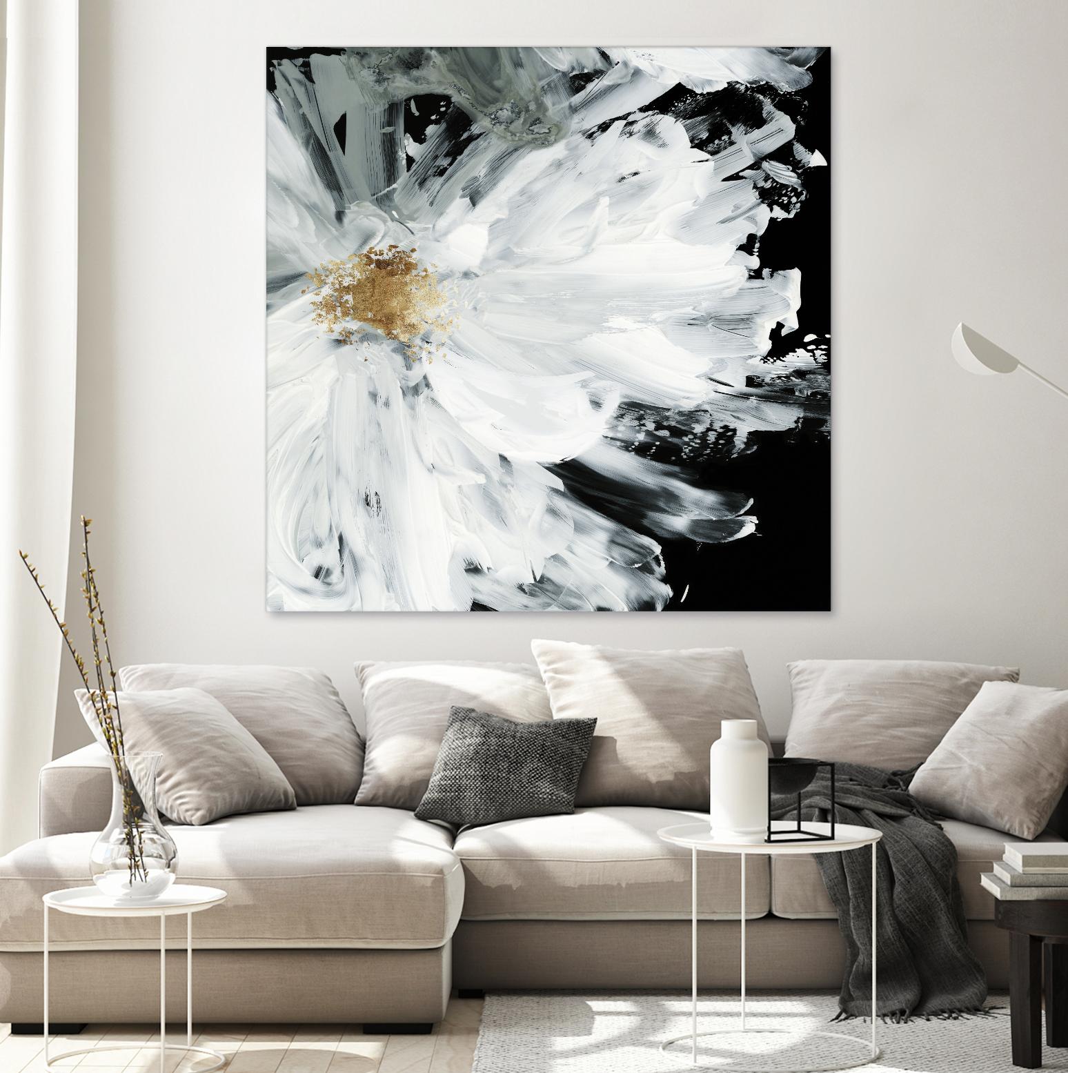 Black Peony by Asia Jensen on GIANT ART - white floral