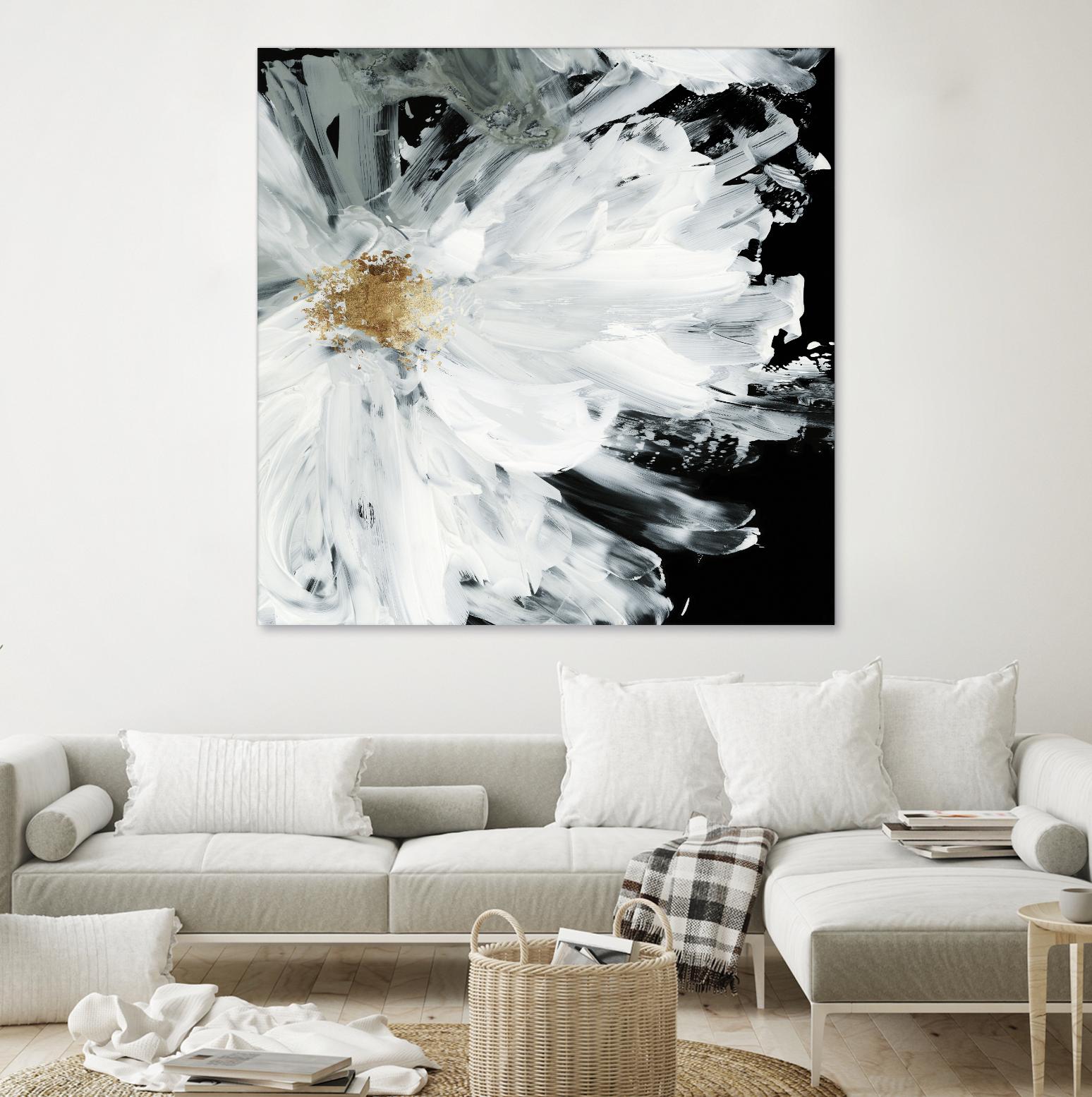 Black Peony by Asia Jensen on GIANT ART - white floral