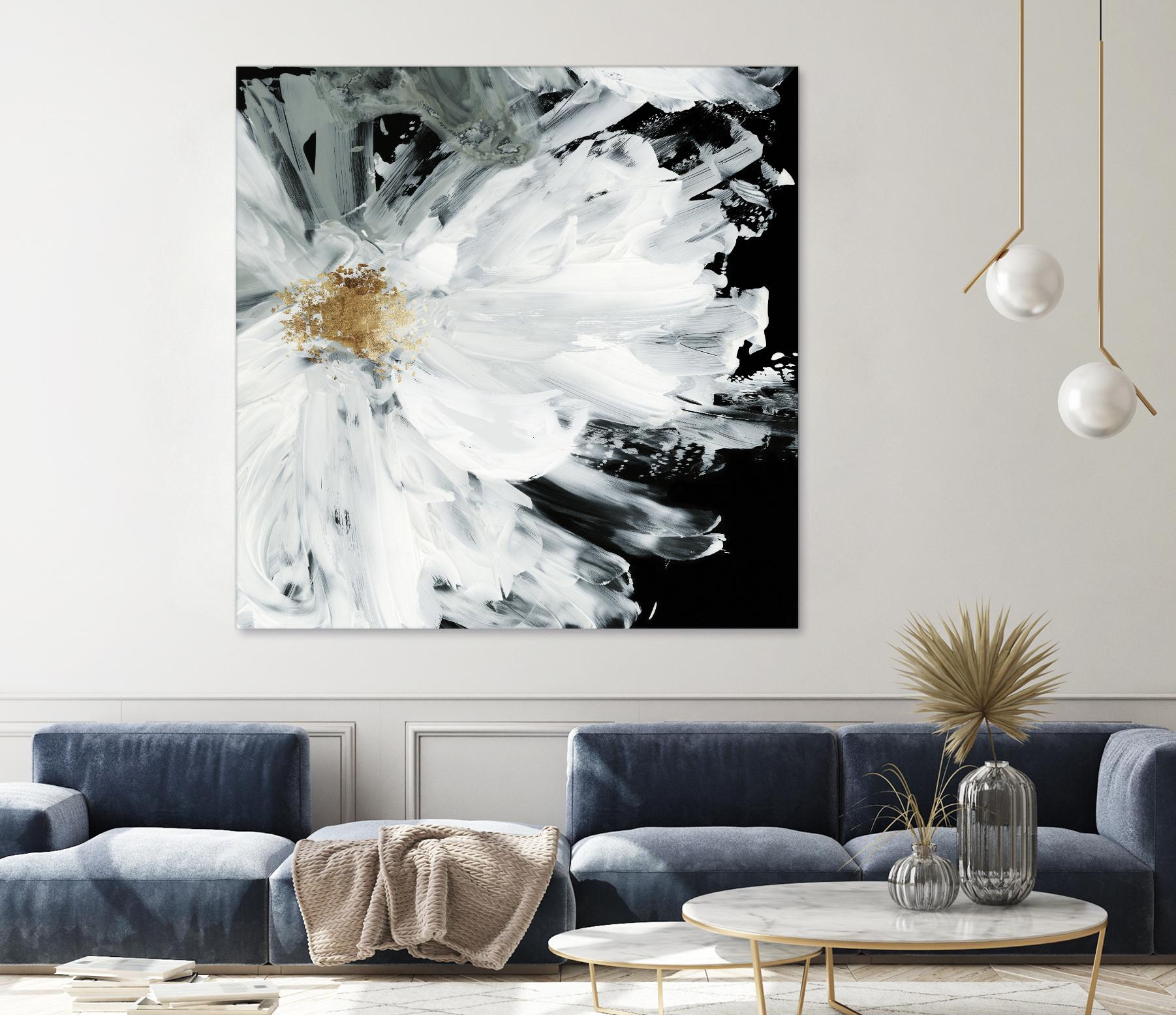 Black Peony by Asia Jensen on GIANT ART - white floral
