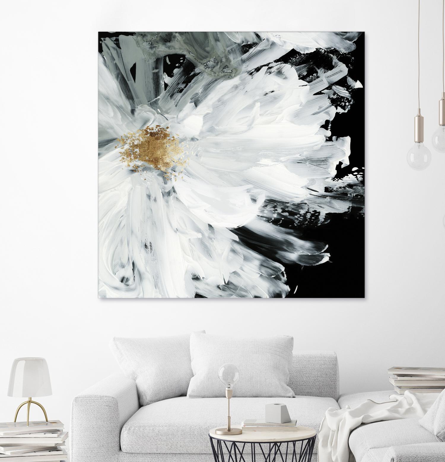 Black Peony by Asia Jensen on GIANT ART - white floral