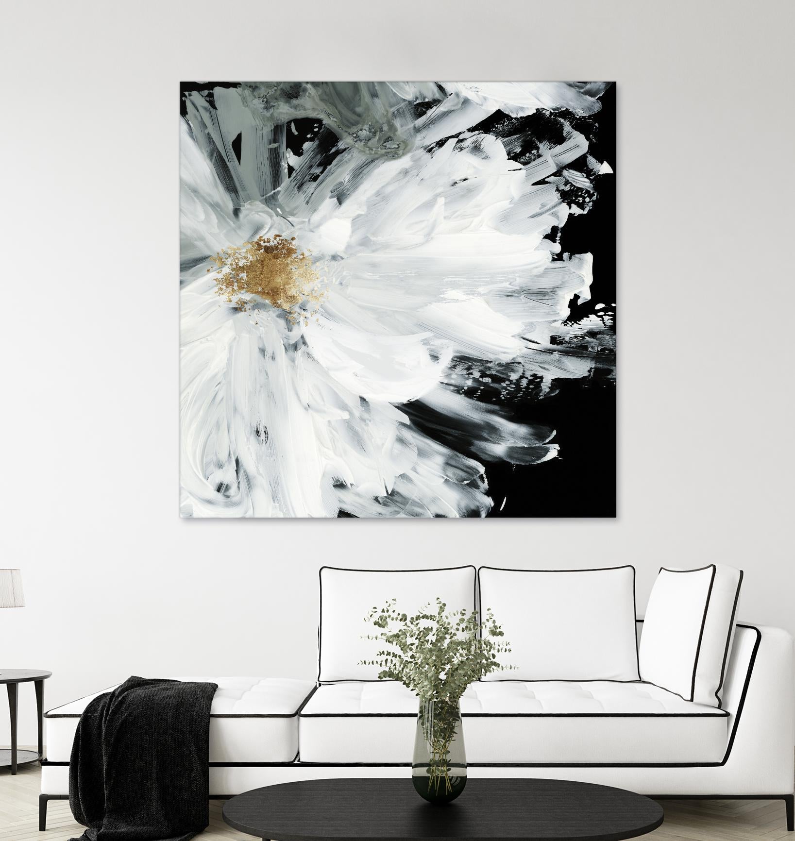 Black Peony by Asia Jensen on GIANT ART - white floral