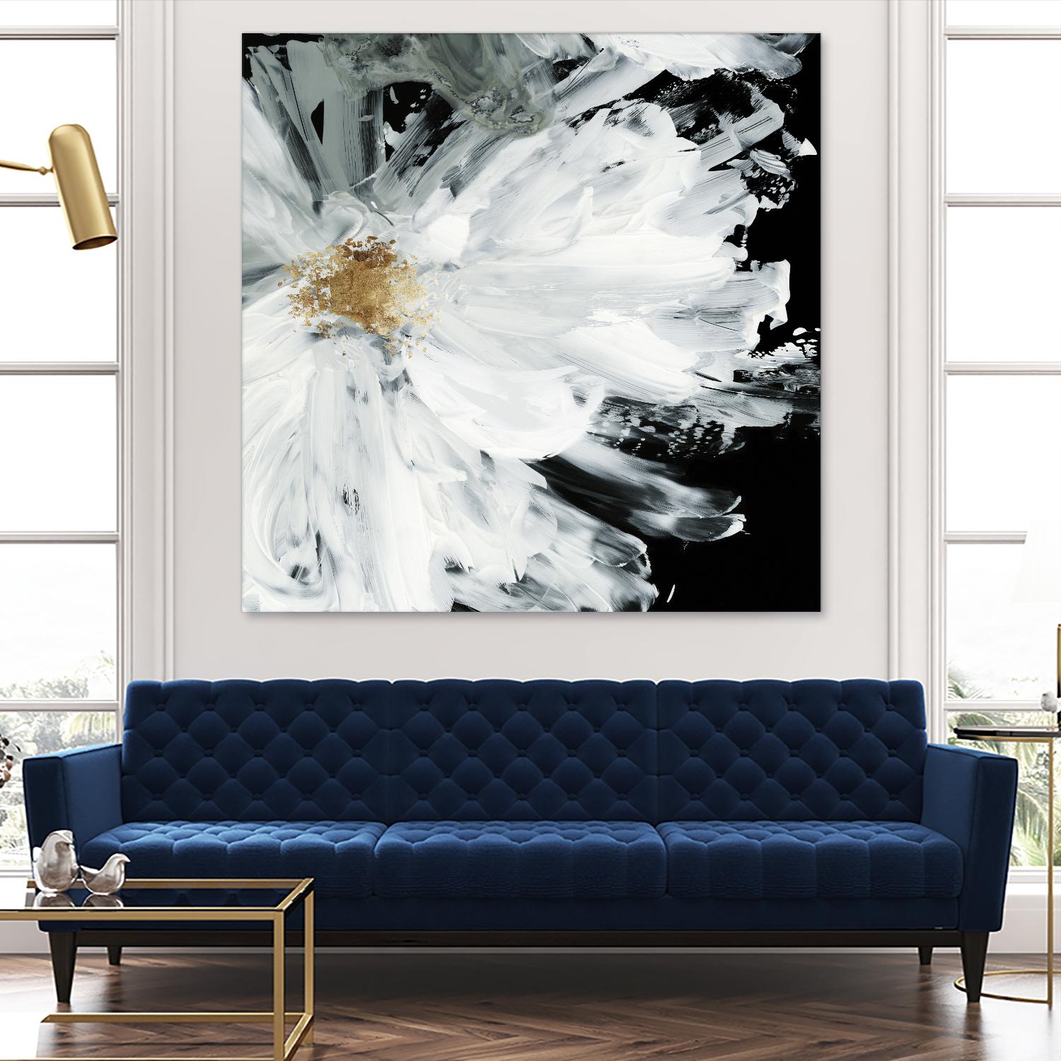 Black Peony by Asia Jensen on GIANT ART - white floral