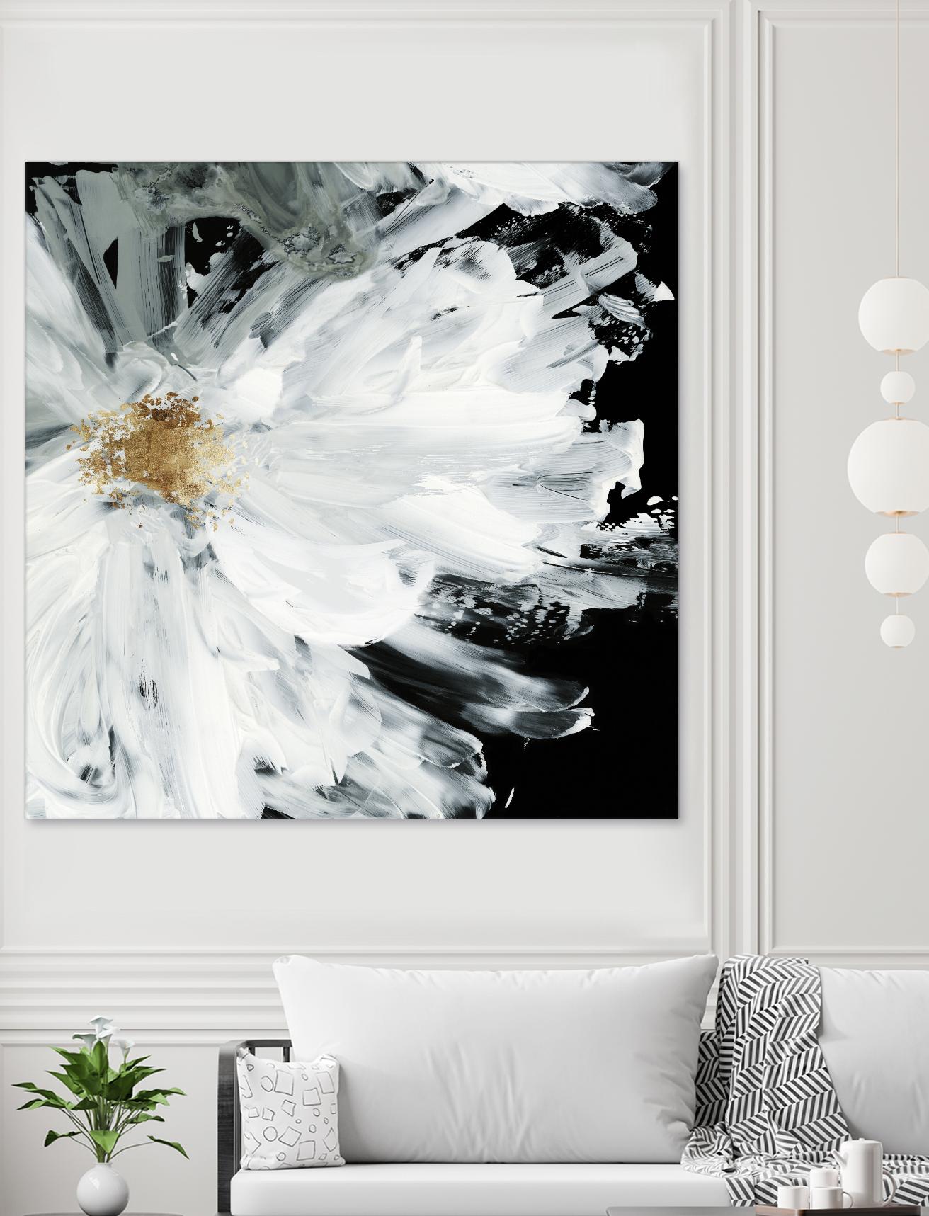 Black Peony by Asia Jensen on GIANT ART - white floral