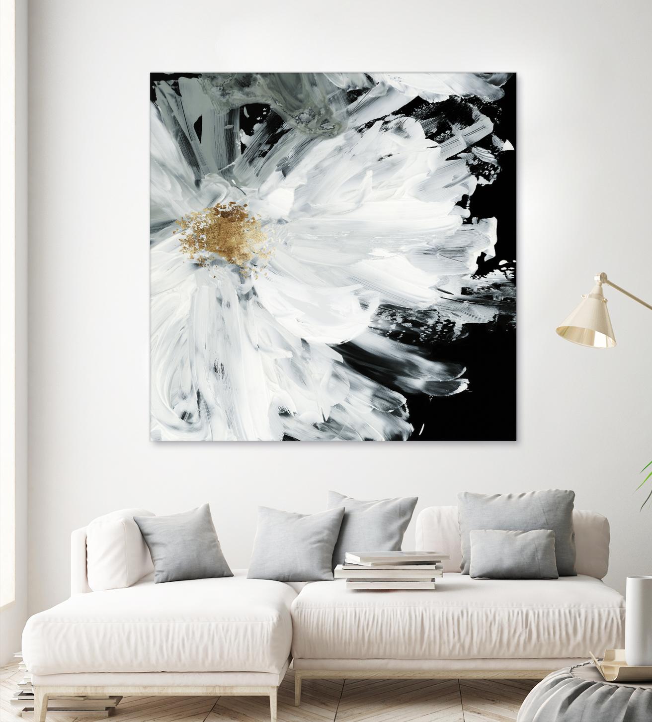 Black Peony by Asia Jensen on GIANT ART - white floral
