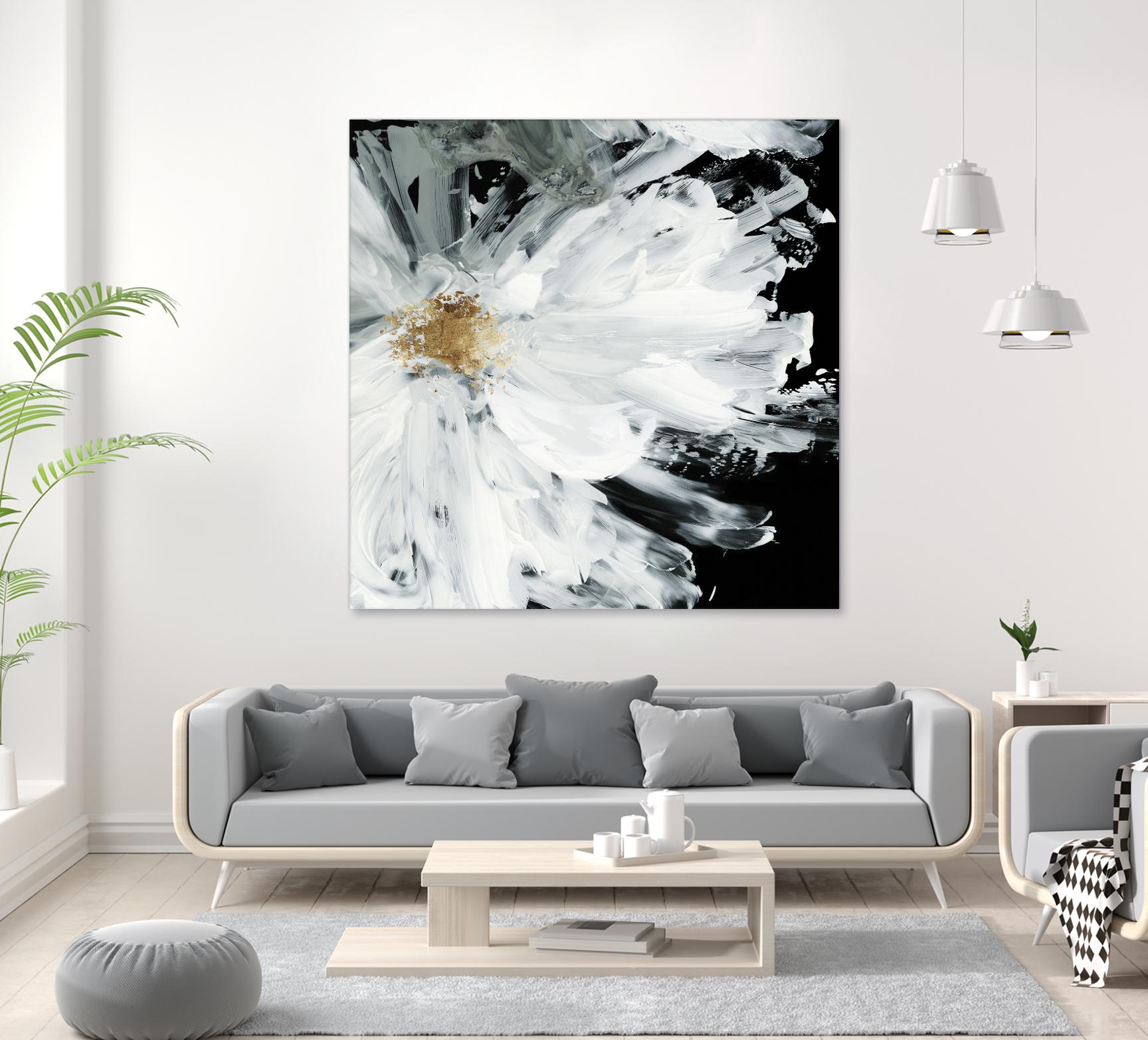 Black Peony by Asia Jensen on GIANT ART - white floral