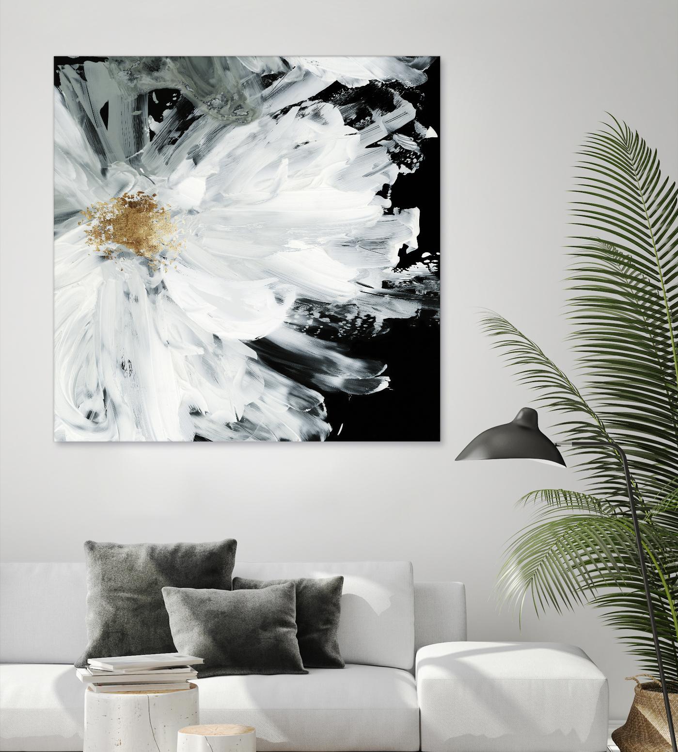 Black Peony by Asia Jensen on GIANT ART - white floral