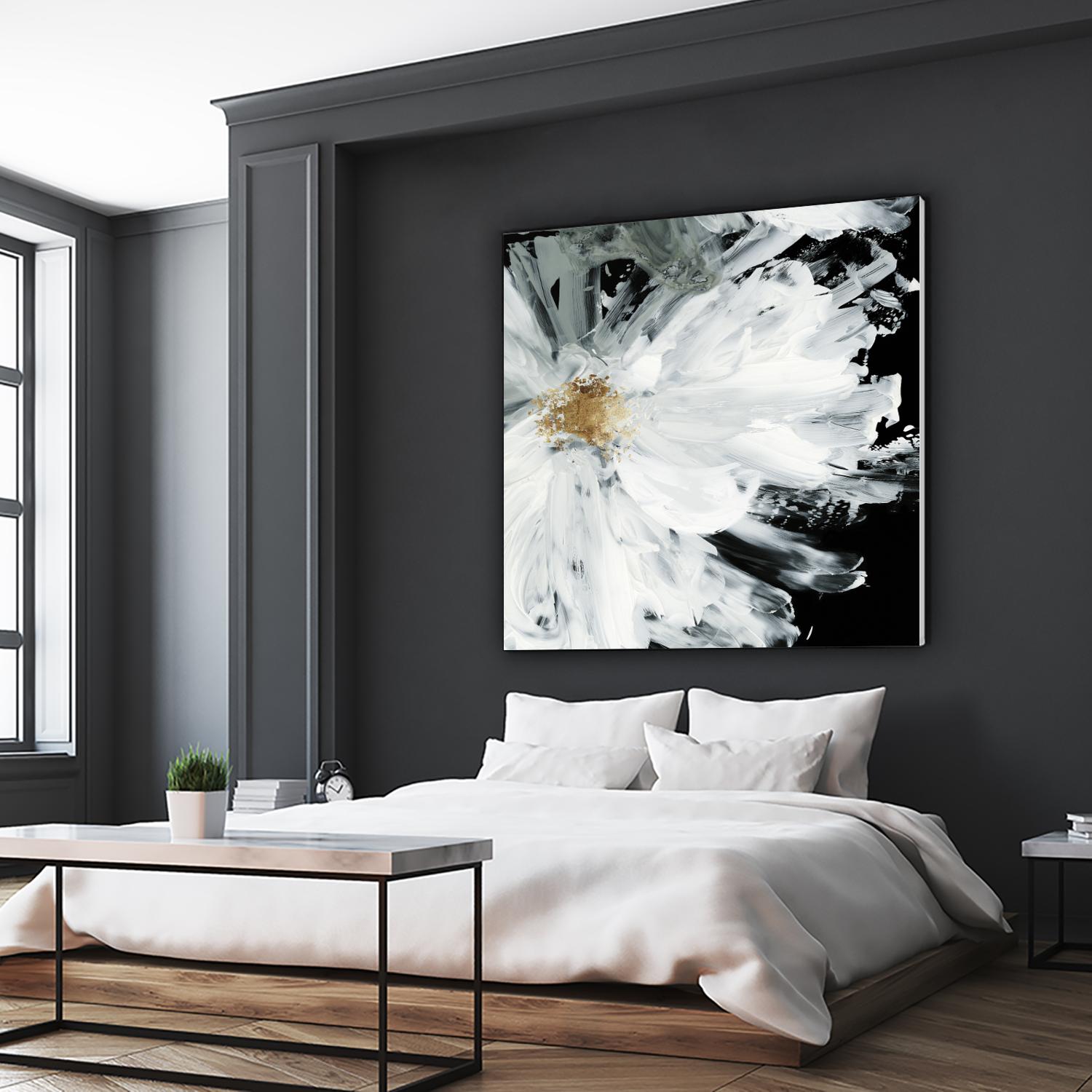 Black Peony by Asia Jensen on GIANT ART - white floral