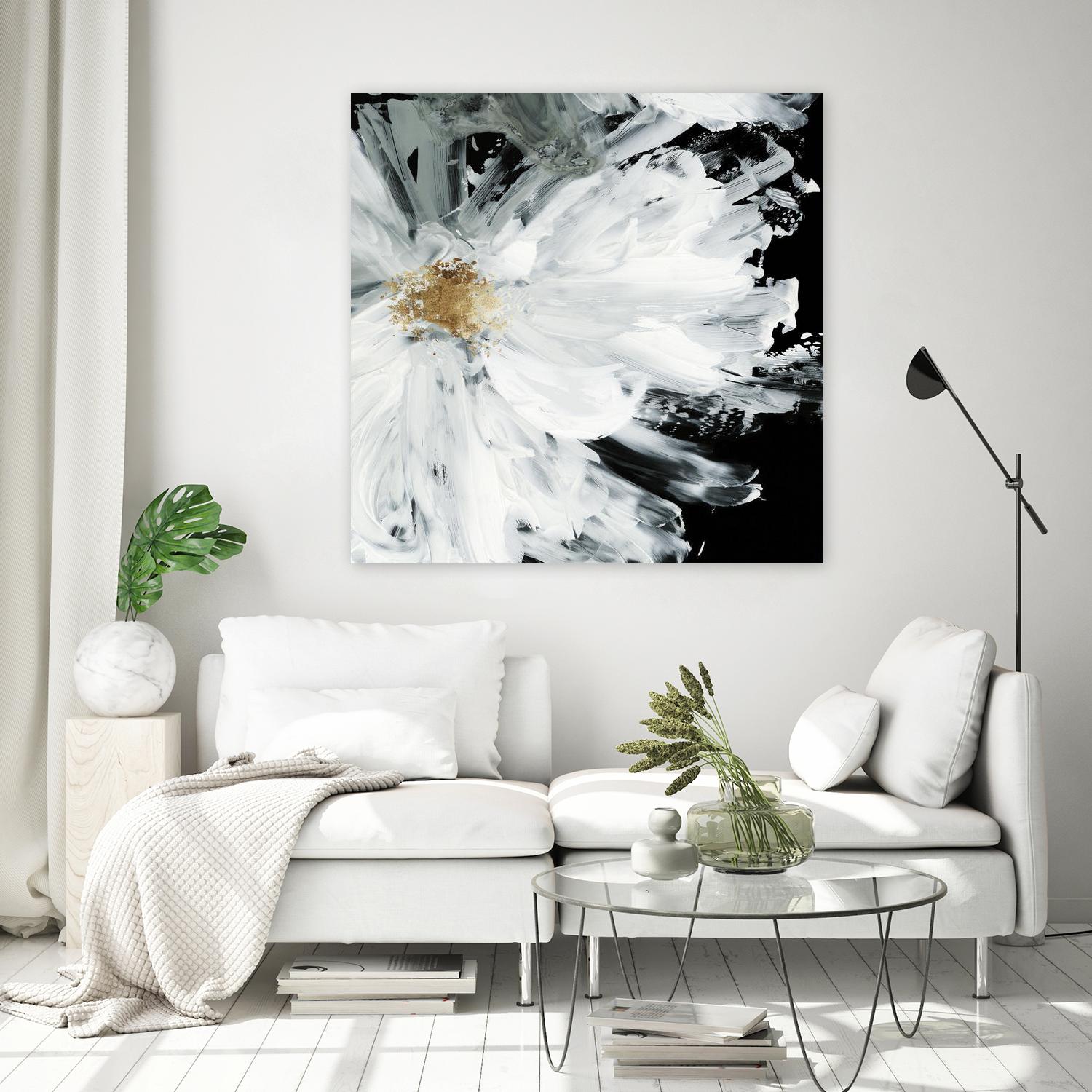 Black Peony by Asia Jensen on GIANT ART - white floral
