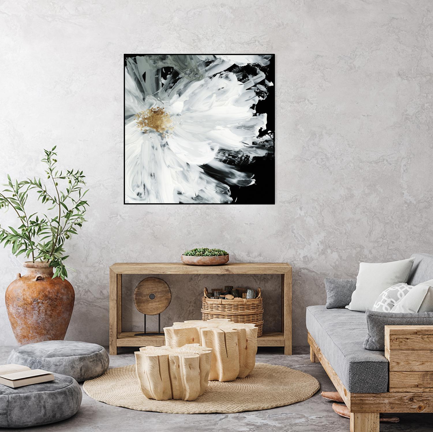 Black Peony by Asia Jensen on GIANT ART - white floral