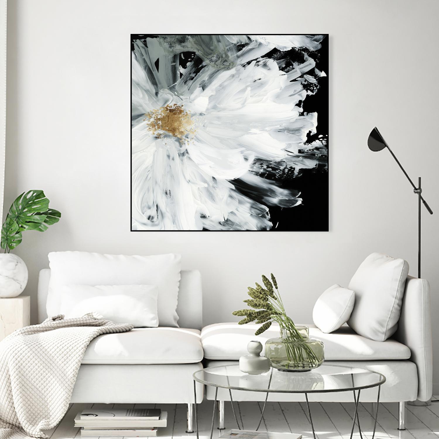 Black Peony by Asia Jensen on GIANT ART - white floral