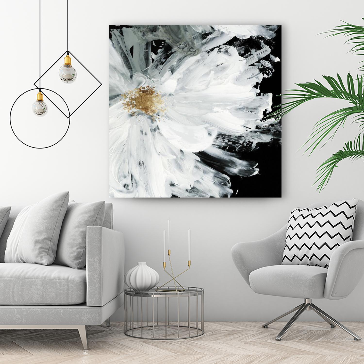 Black Peony by Asia Jensen on GIANT ART - white floral