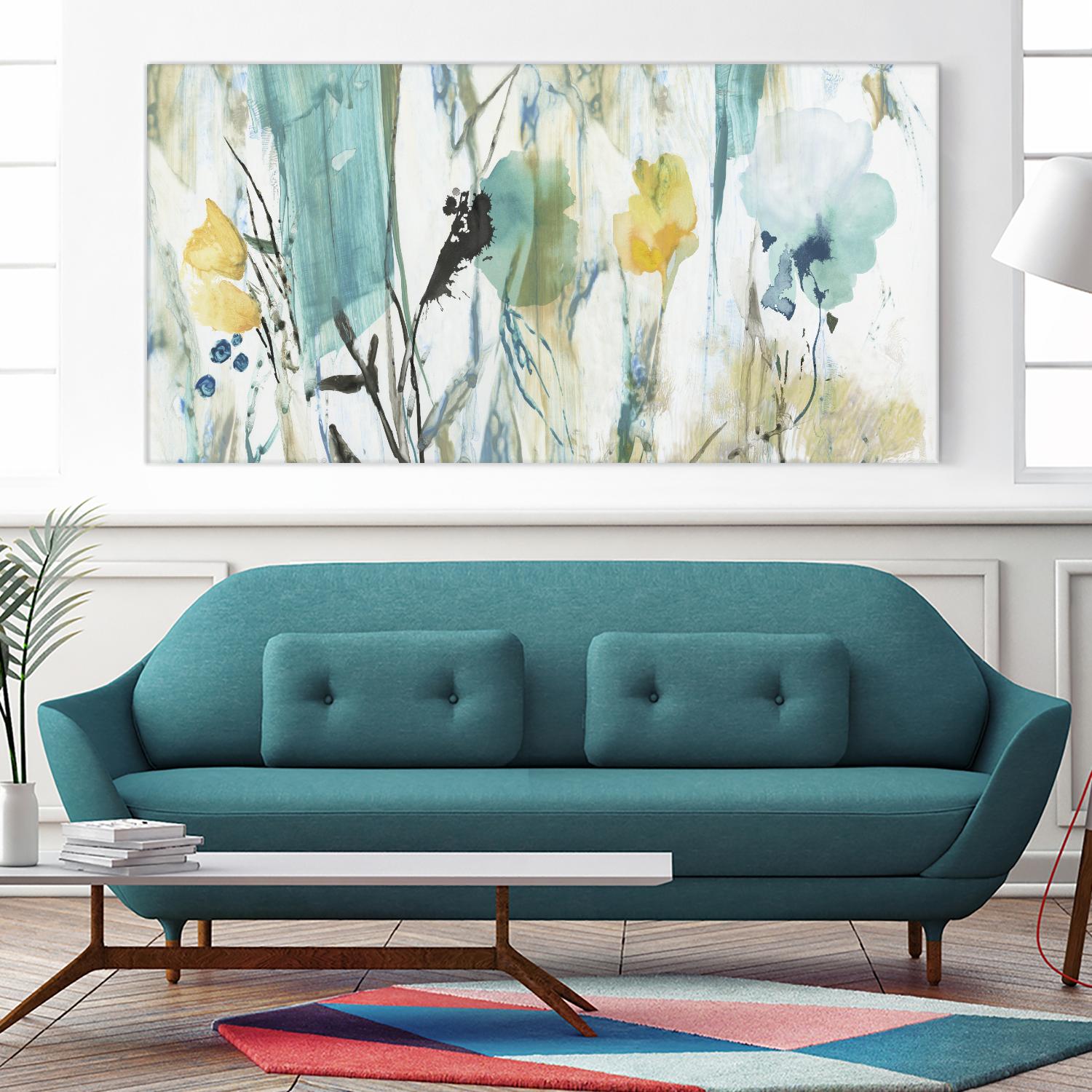 Fading Behind by Asia Jensen on GIANT ART - blue botany