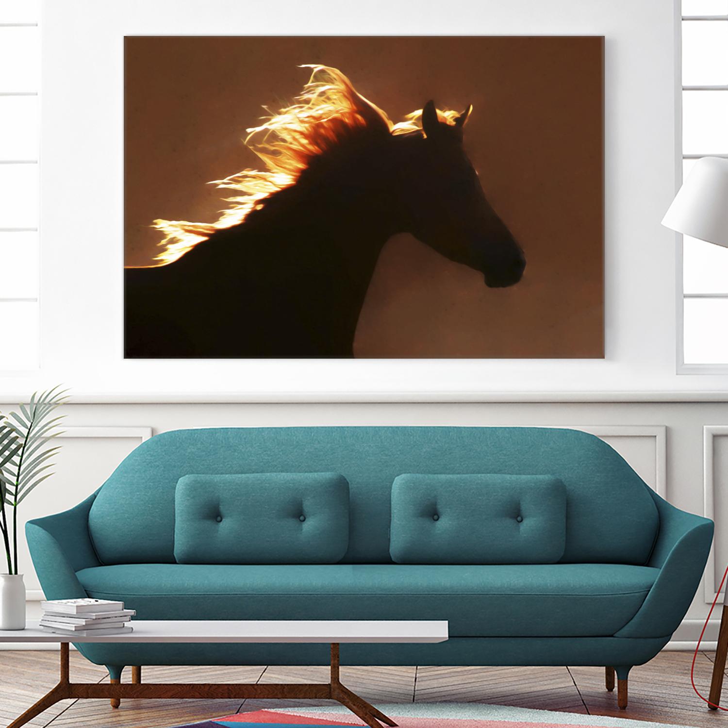 Golden Angel by Kari Brooks on GIANT ART - orange animals