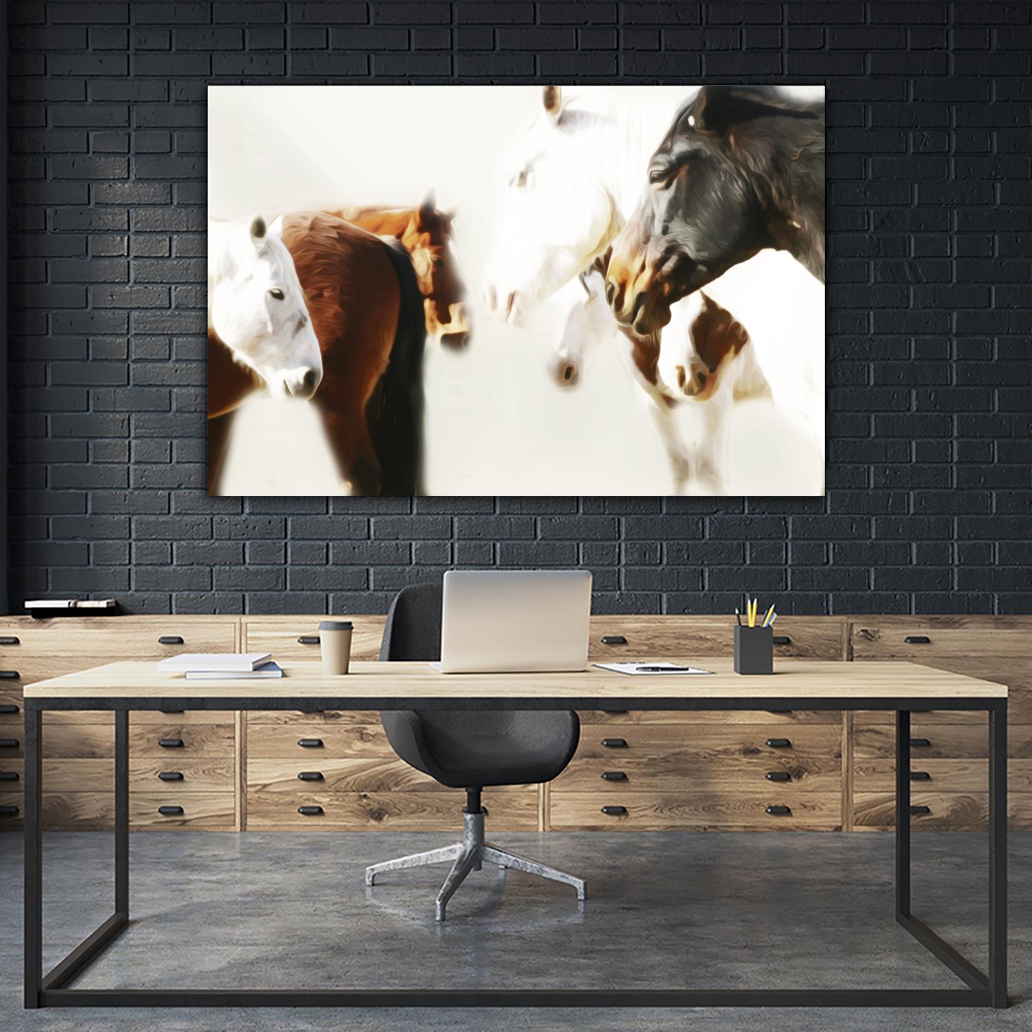 The Herd by Kari Brooks on GIANT ART - brown animals